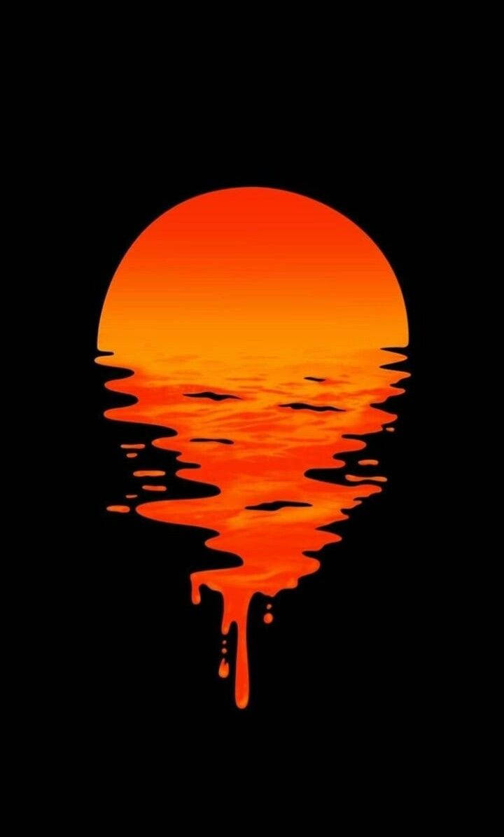 Simpelt æstetisk dryppende solnedgang Wallpapers