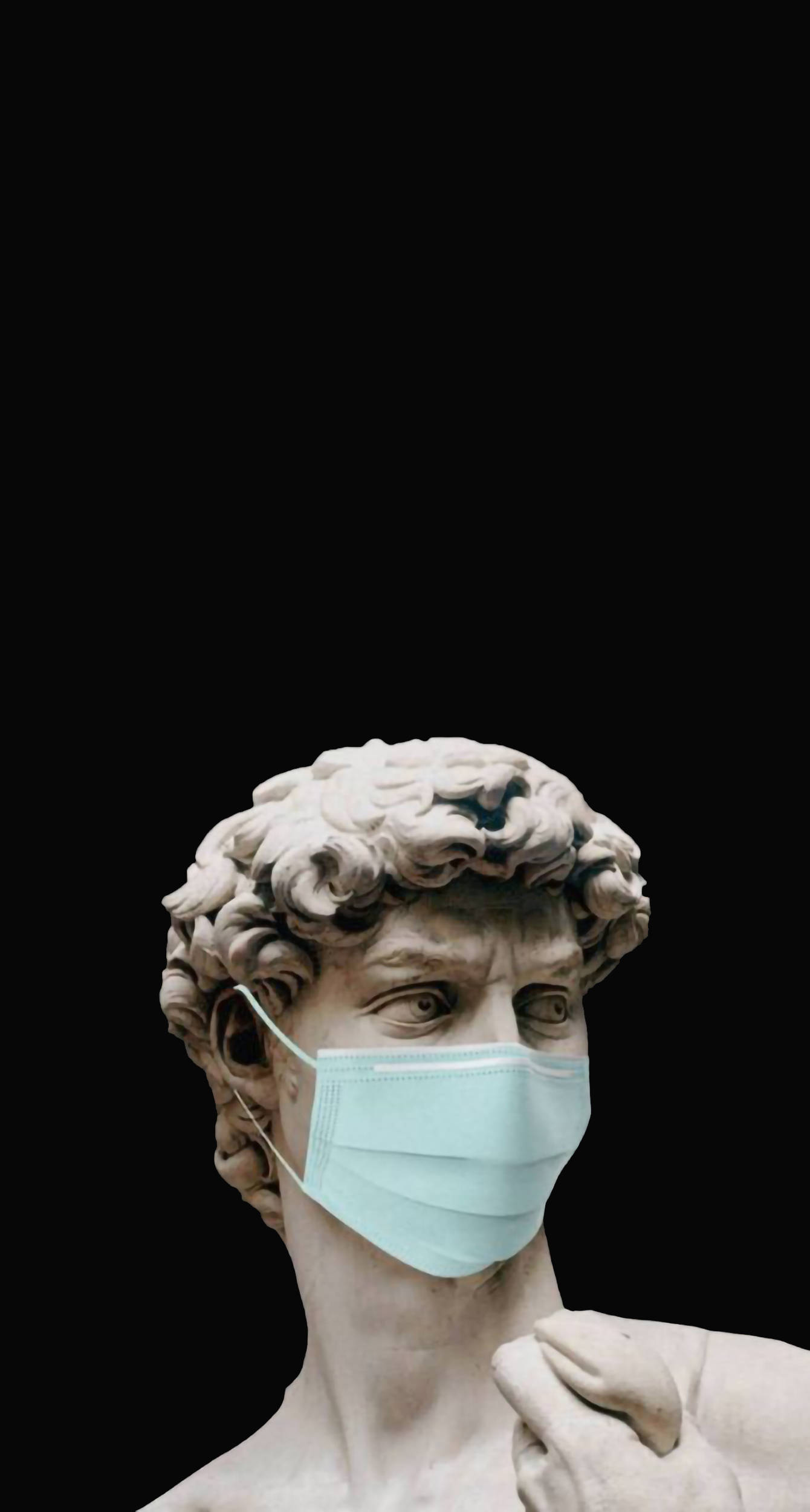 Sjov æstetisk græsk statue maske Wallpapers