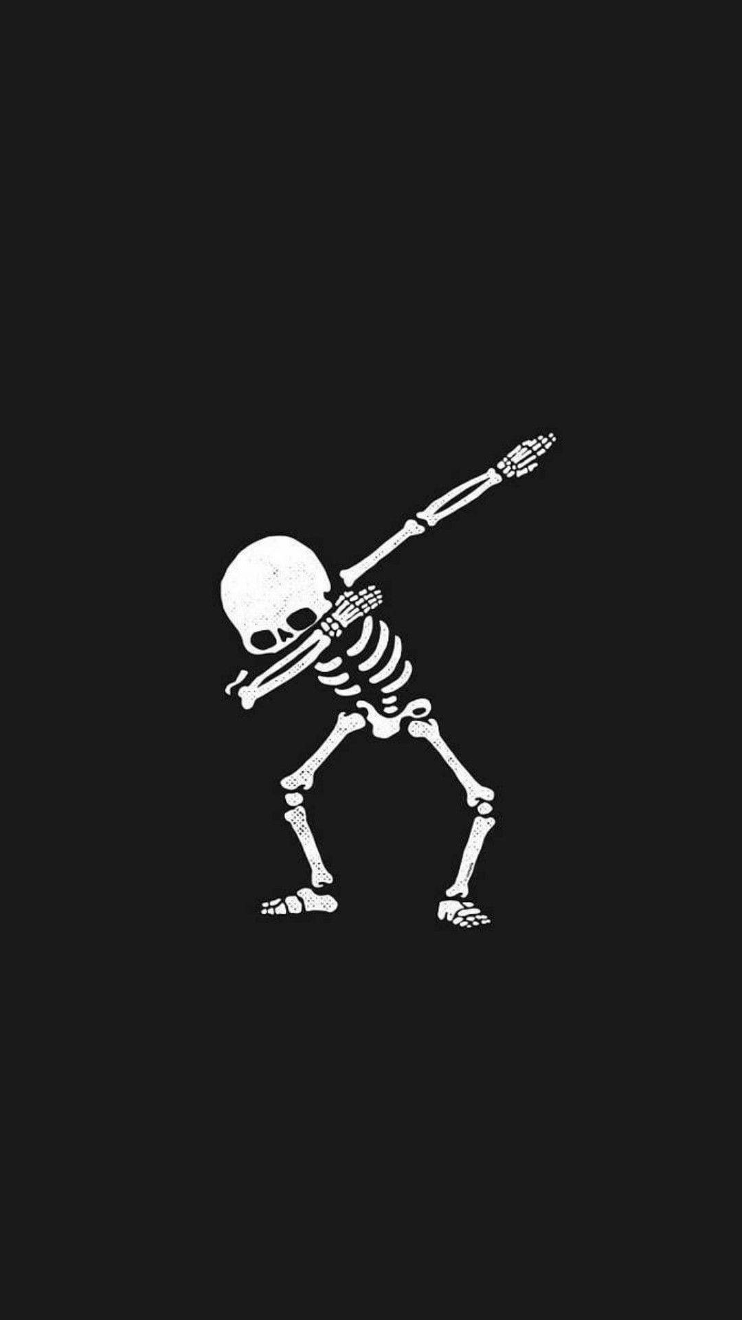 Sjov Æstetisk Skelet Dab Wallpapers