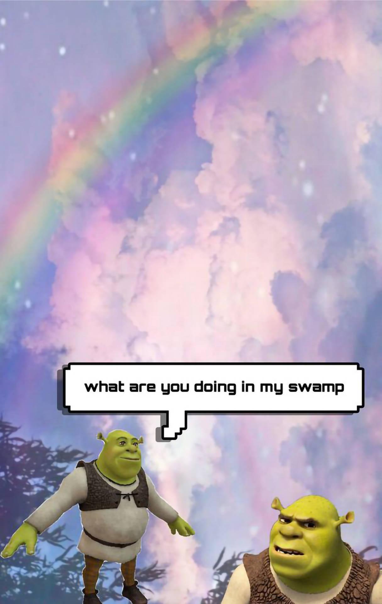 Sjov Æstetisk Shrek Sump Wallpapers