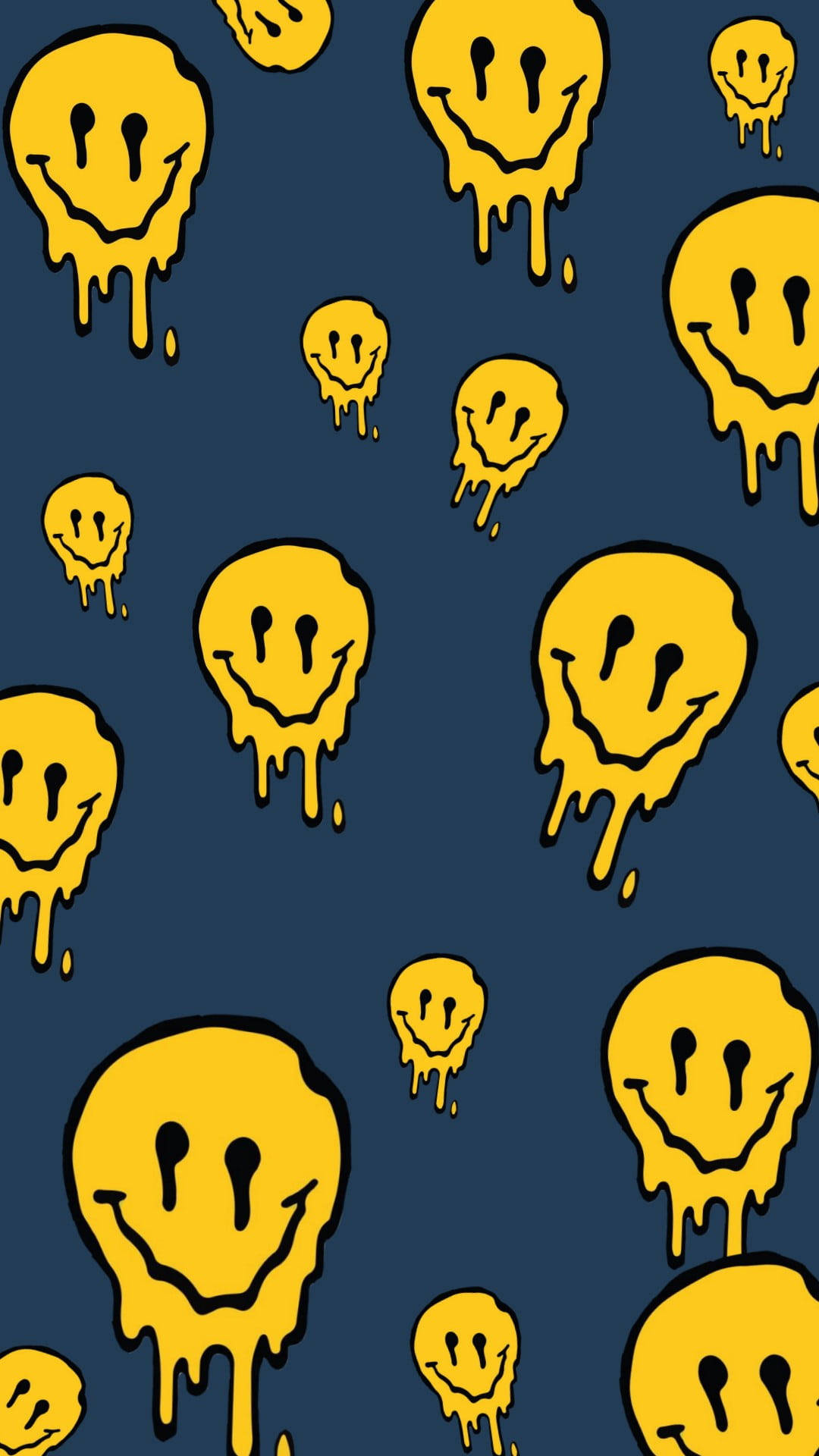 Sjov æstetisk smeltende smiley Wallpapers