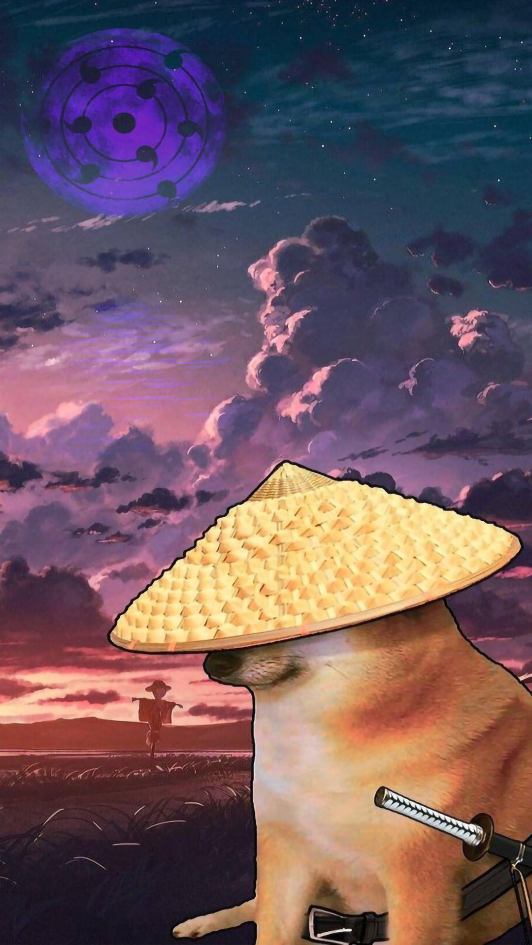 Sjov Æstetisk Samurai Doge Wallpapers