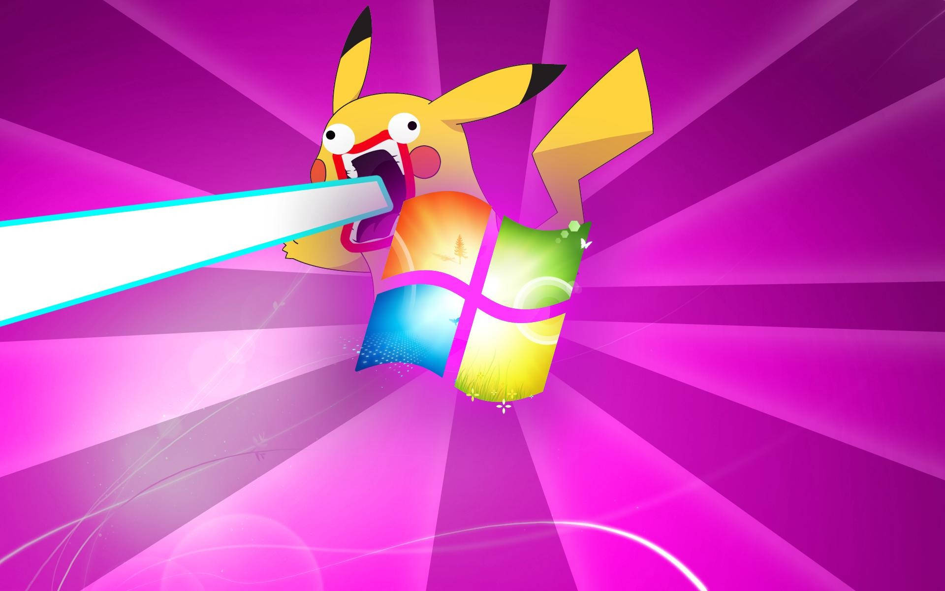 Sjov Anime Windows Pikachu Wallpapers