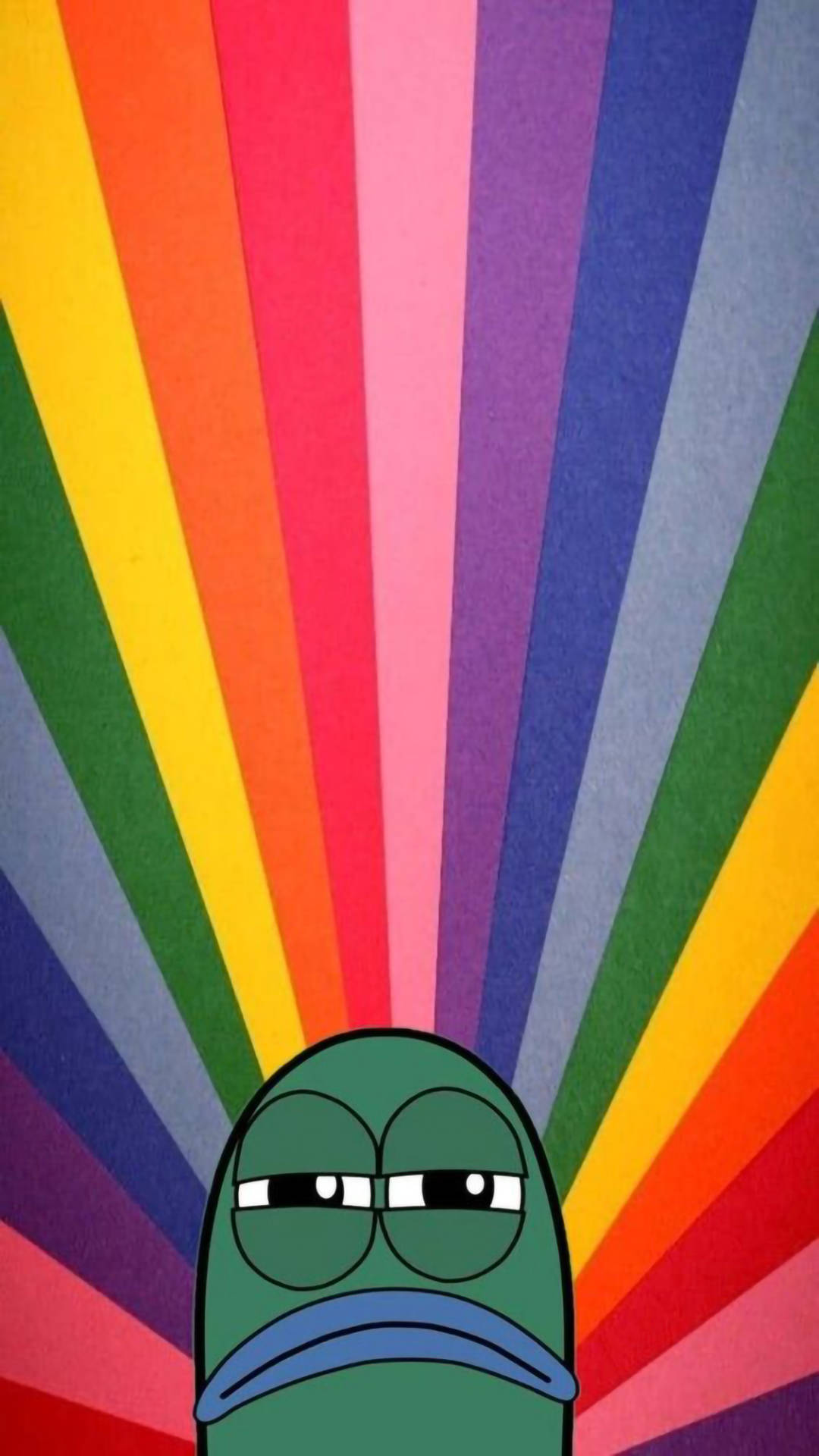 Sjov fisk regnbue æstetik Wallpapers