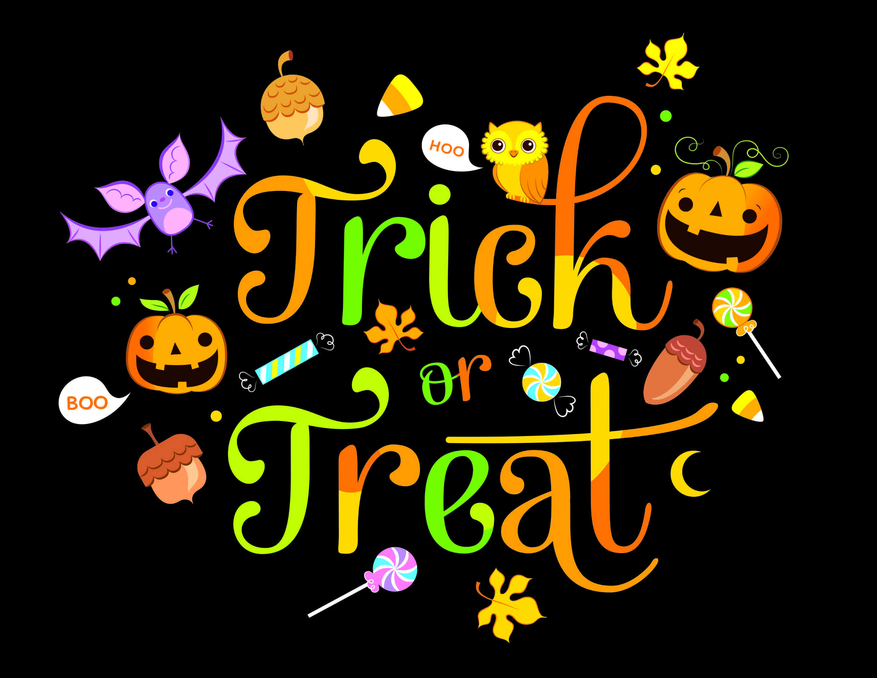 Sjov med trick or treat til Halloween Wallpapers