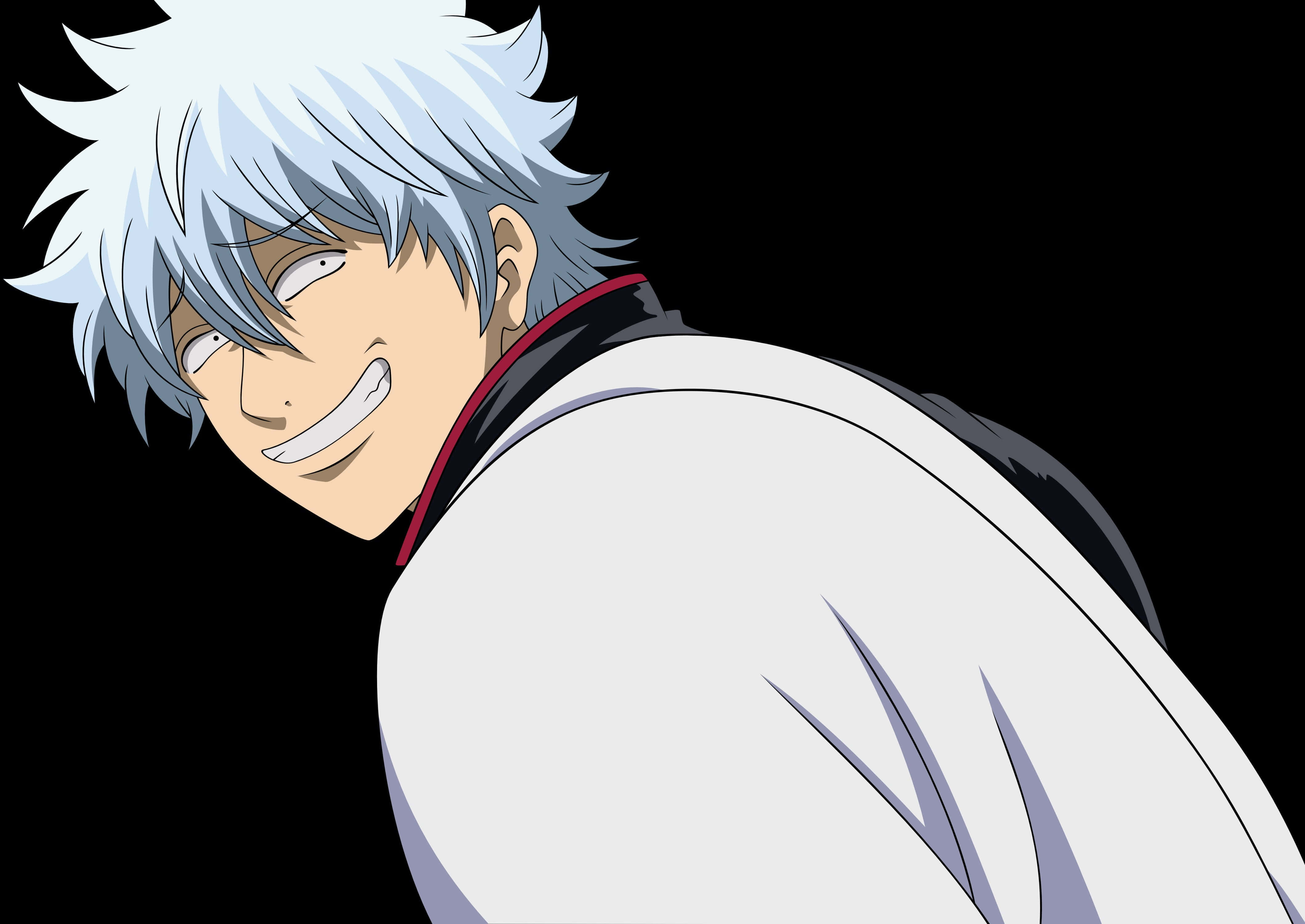 Sjovt anime-profilbillede af Gintoki Sakata Wallpapers