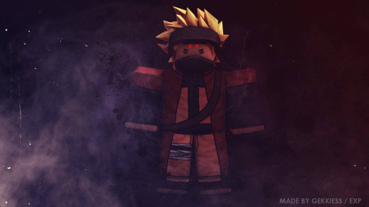 Fantastisk baggrund af avatar Naruto i Roblox-spillet. — Roblox Wallpapers