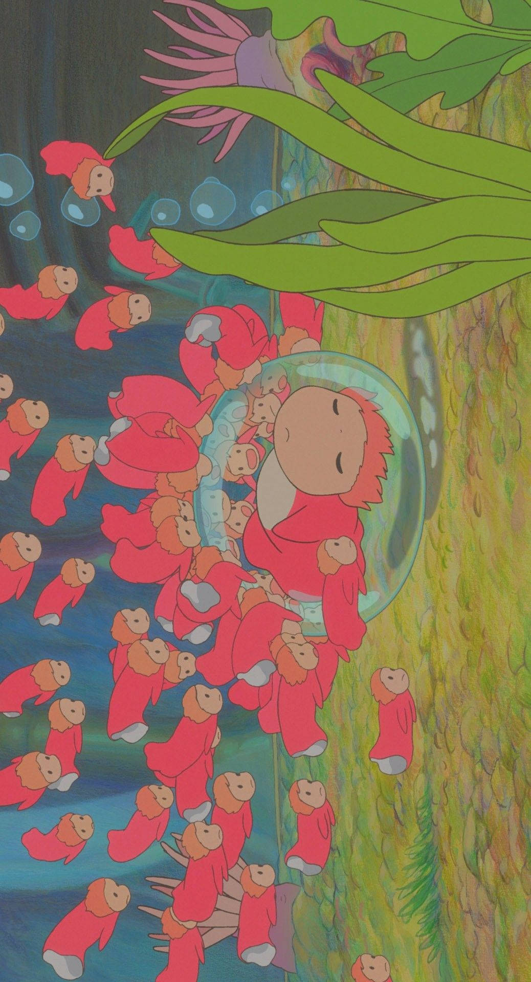 Skab en beroligende stemning med Ponyo blød æstetik. Wallpapers