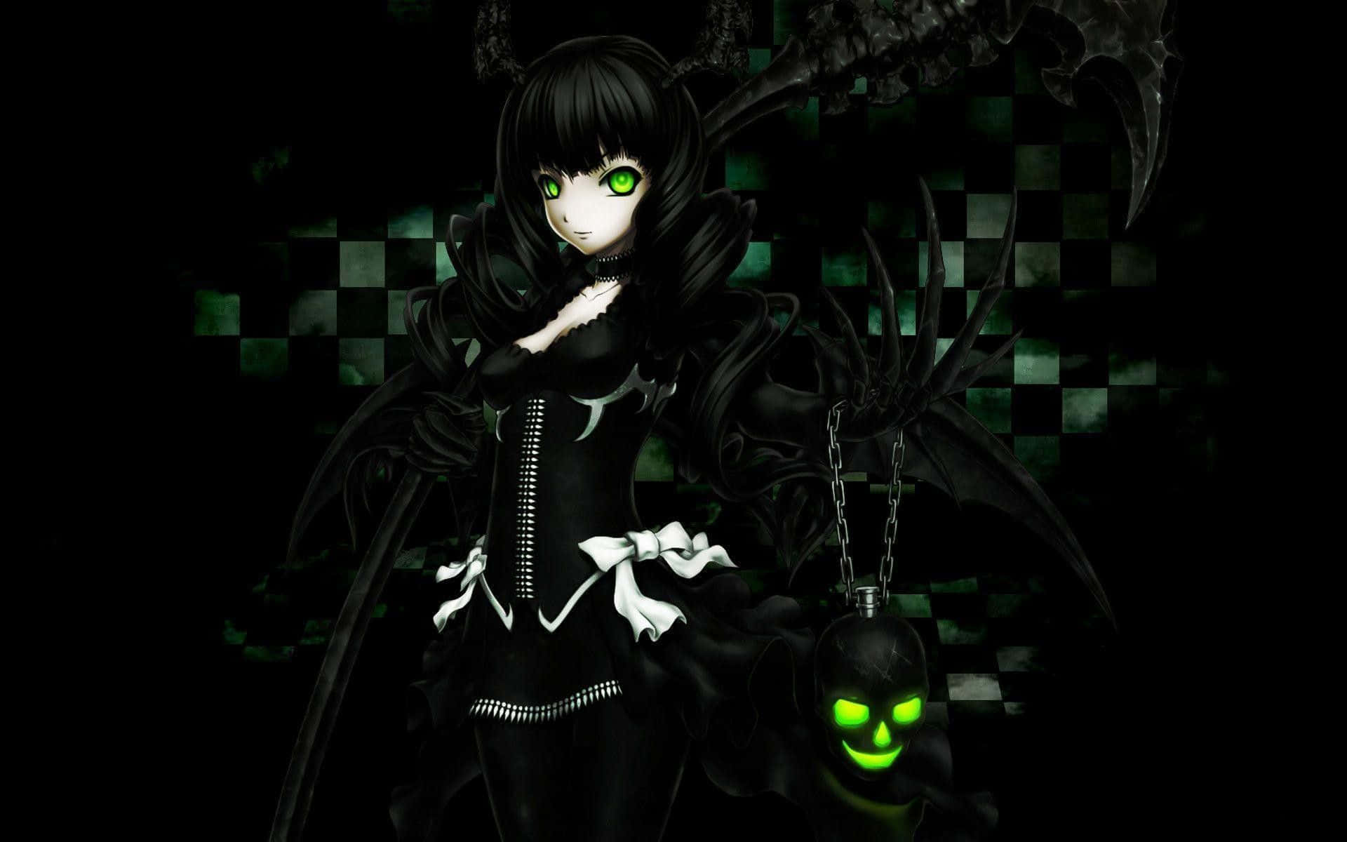 Skakternet grøn og sort anime profilbillede Wallpapers