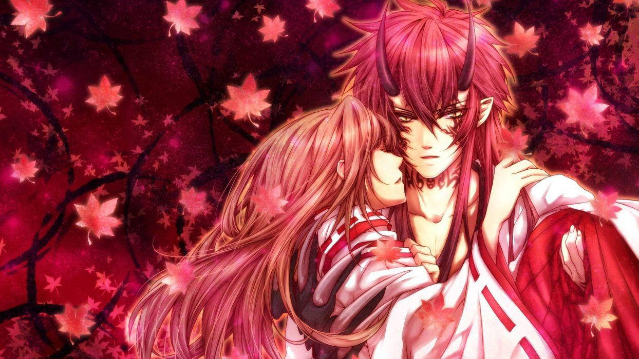 Skarlagenrød anime-dæmon Wallpapers