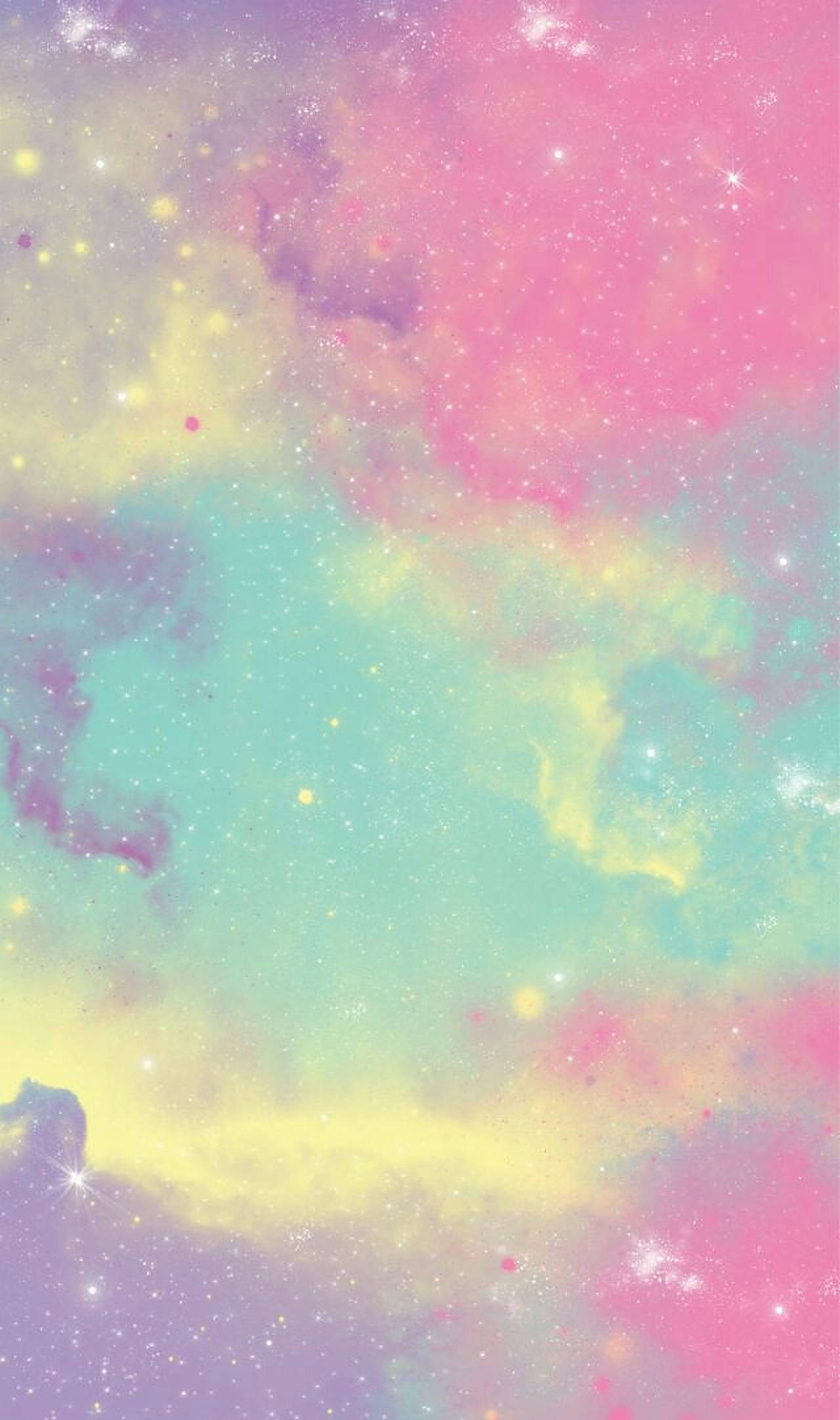 Skinnende pastelregnbuehimle Wallpapers