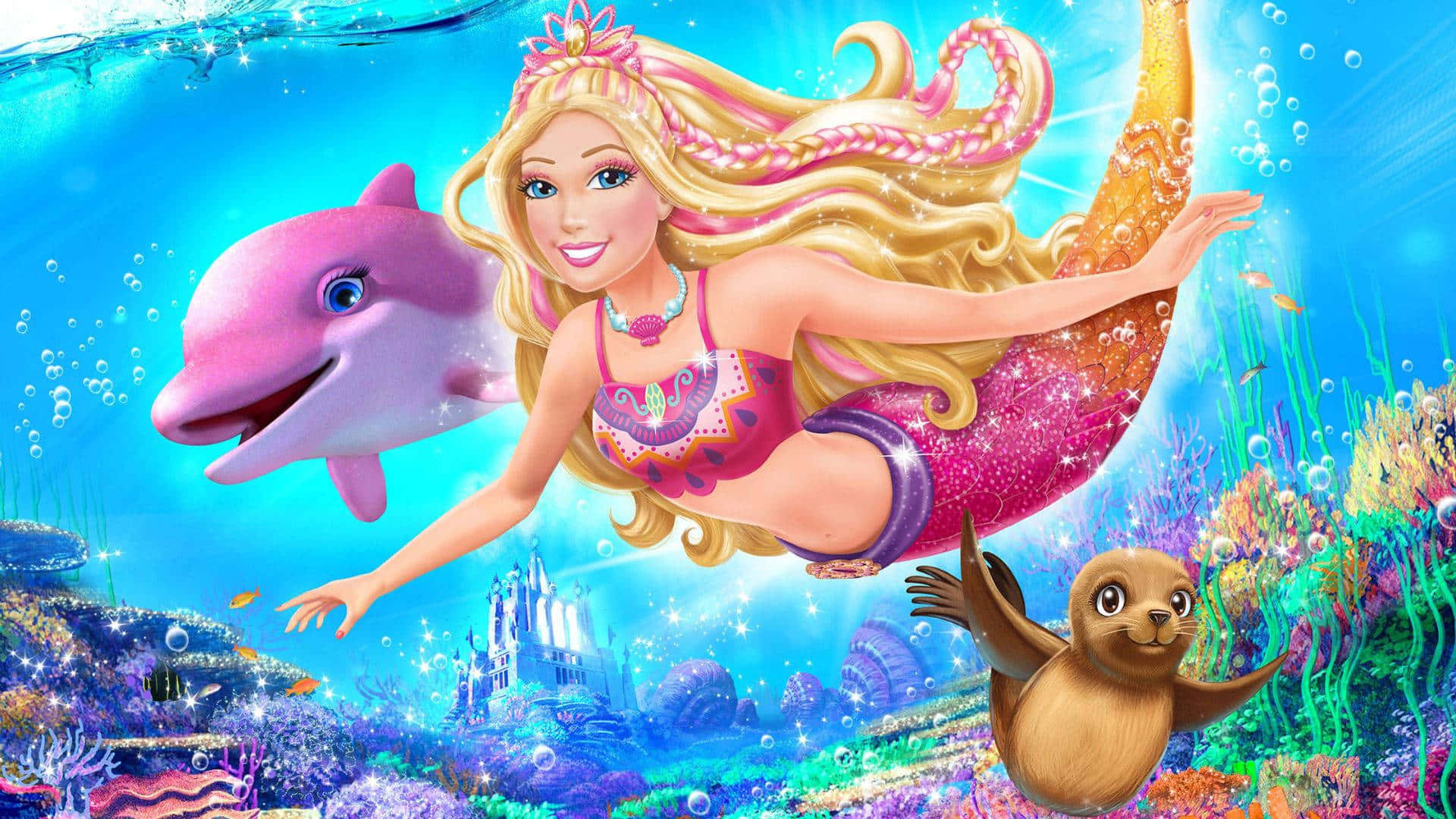 Skønt Barbie-plakat fra Barbie: En Havfrues Eventyr 2 Wallpapers
