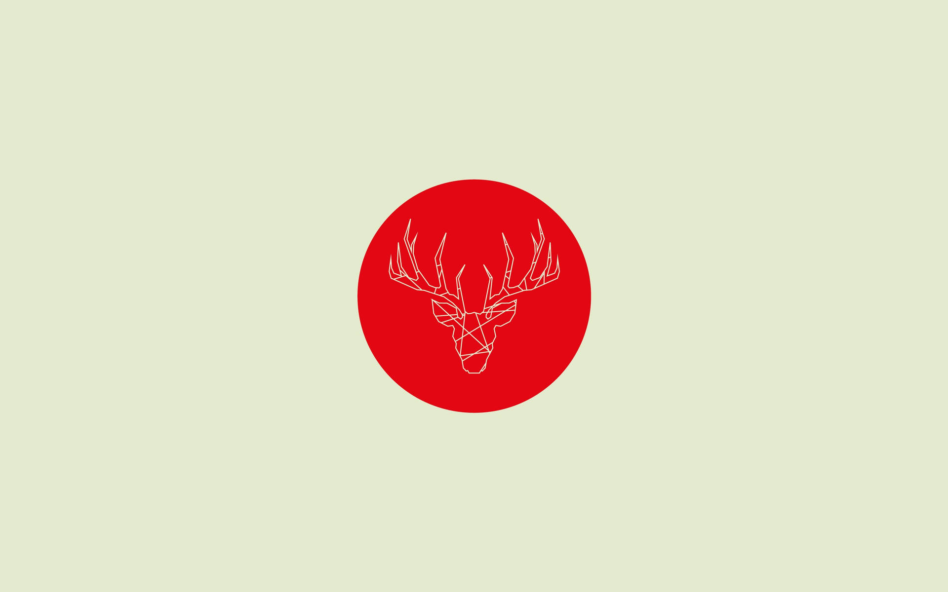 Minimalistisk hjortekunst tapet — Minimalistisk Wallpapers