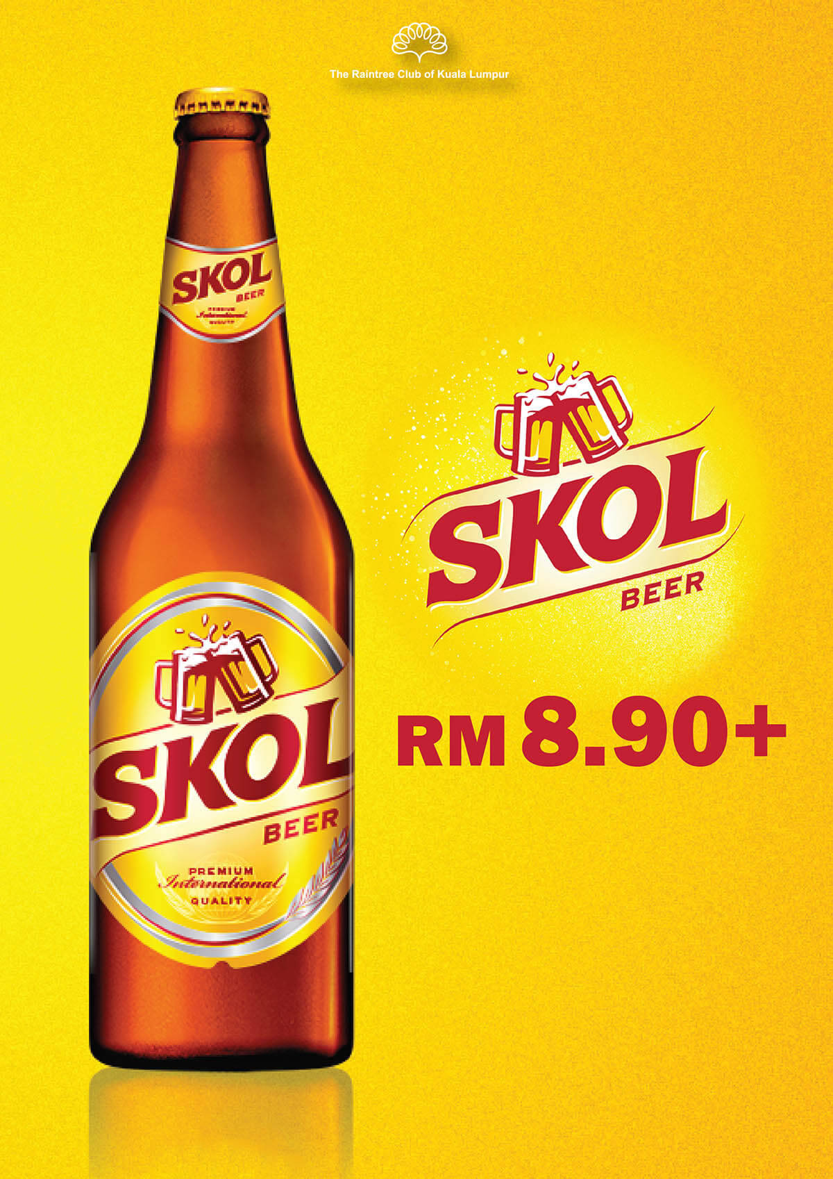 Skol Beer Gul Baggrund Wallpapers