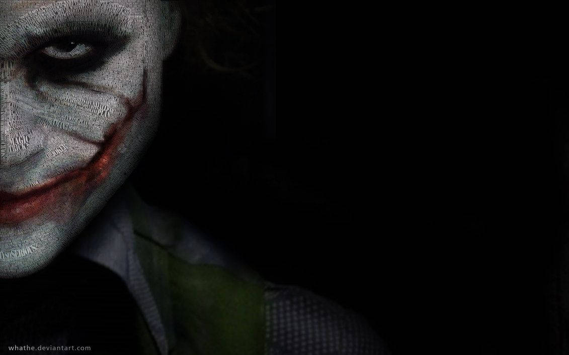 Skræmmende Halvt Ansigt Joker Wallpapers