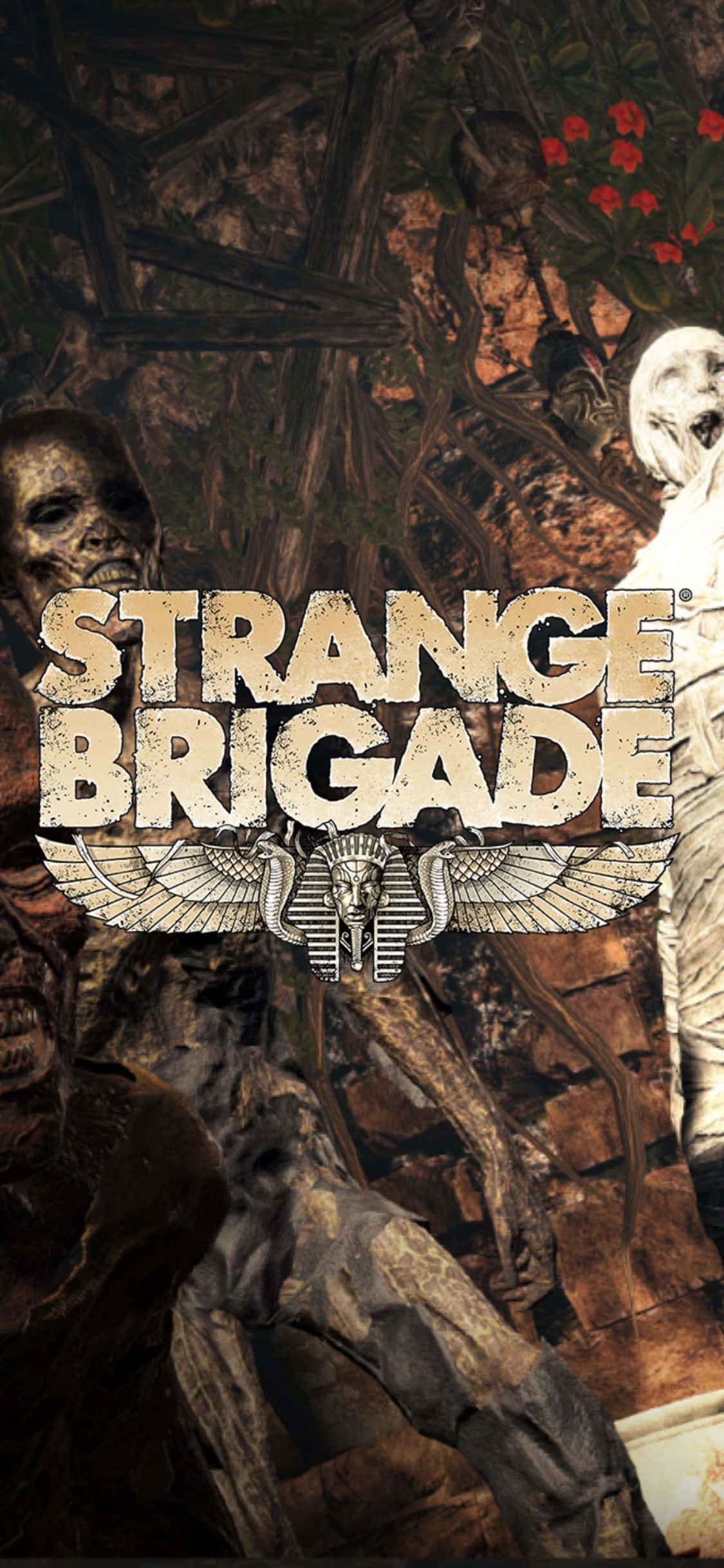 Skræmmende Skeletzombier iPhone X Strange Brigade Baggrund Wallpapers