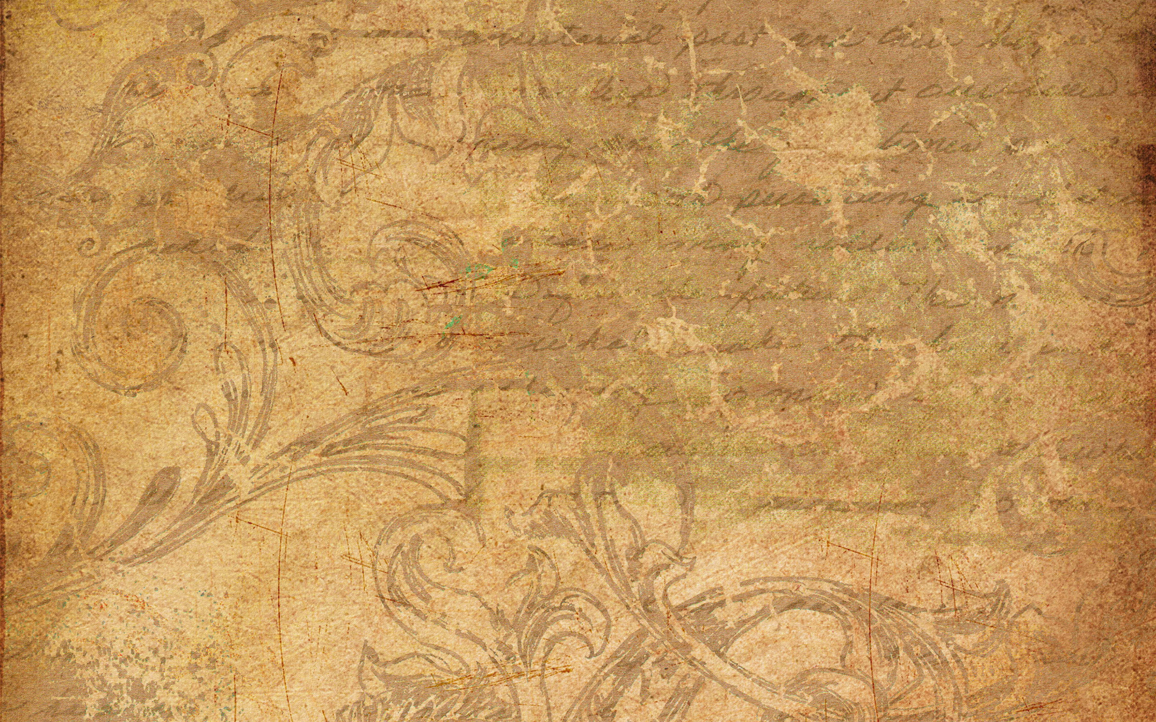 Skrift på gammelt sepia-brunt papir Wallpapers