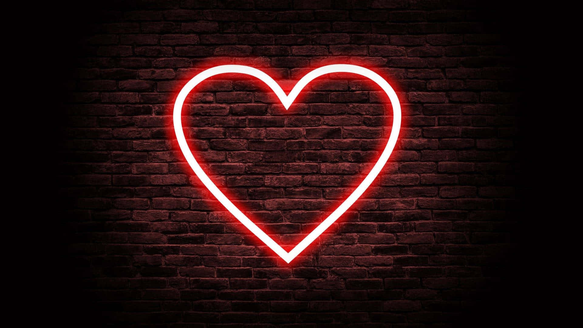 Skru op for stemningen med dette neonrøde æstetiske tapet Wallpapers