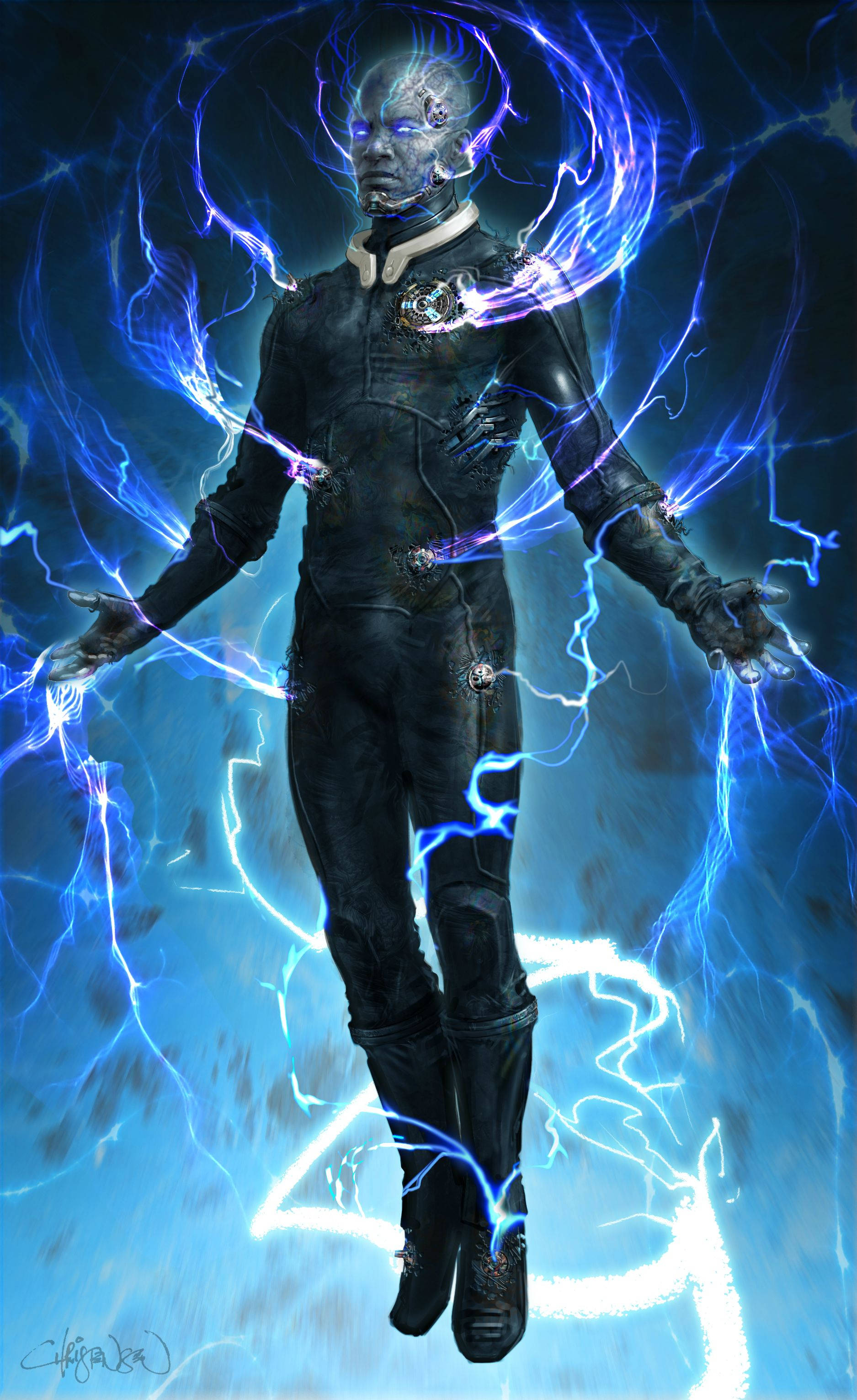 Skuespiller Jamie Foxx som Electro i The Amazing Spider-Man 2 Wallpapers