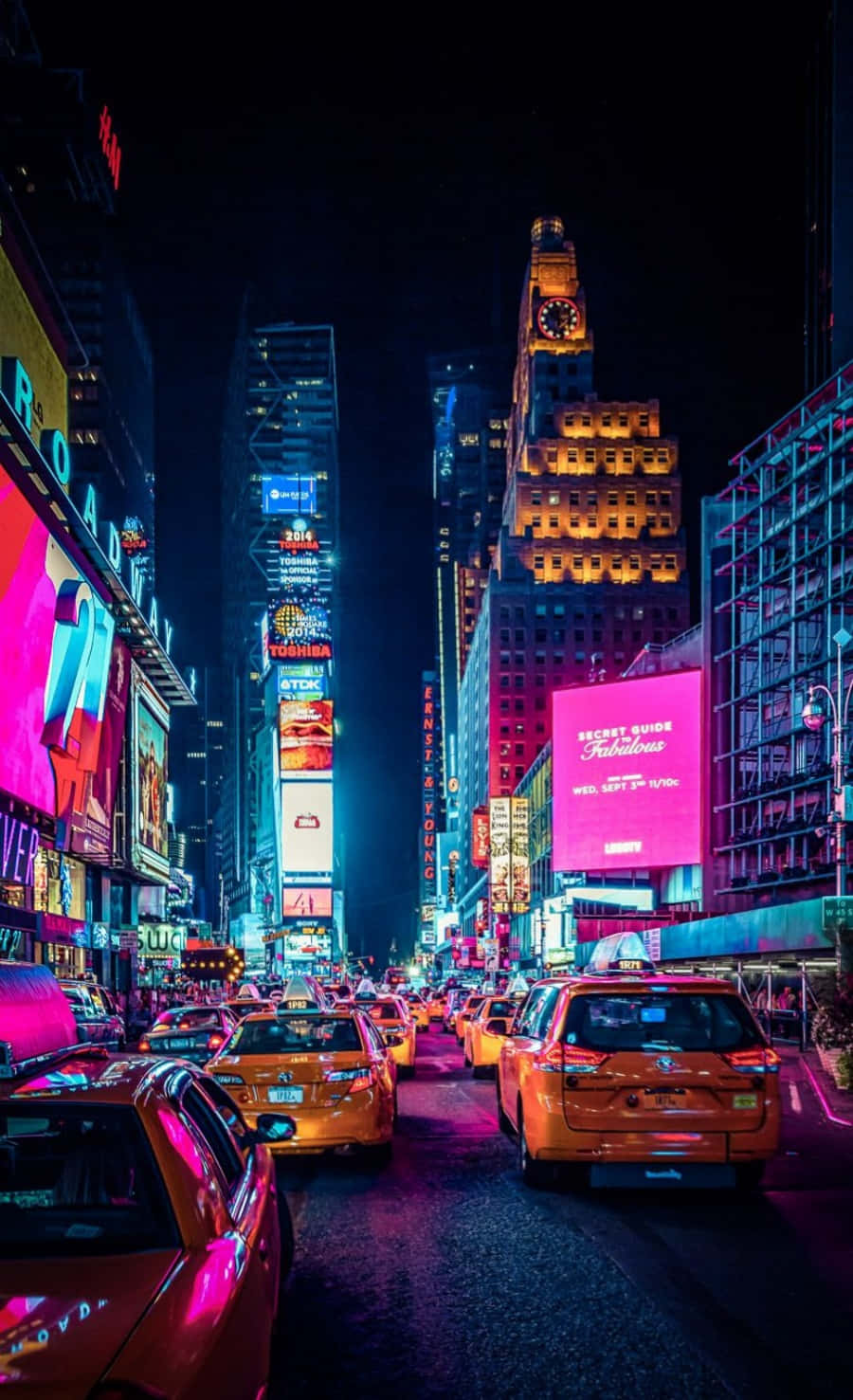 Skyline udsigt over det ikoniske New York City Wallpapers