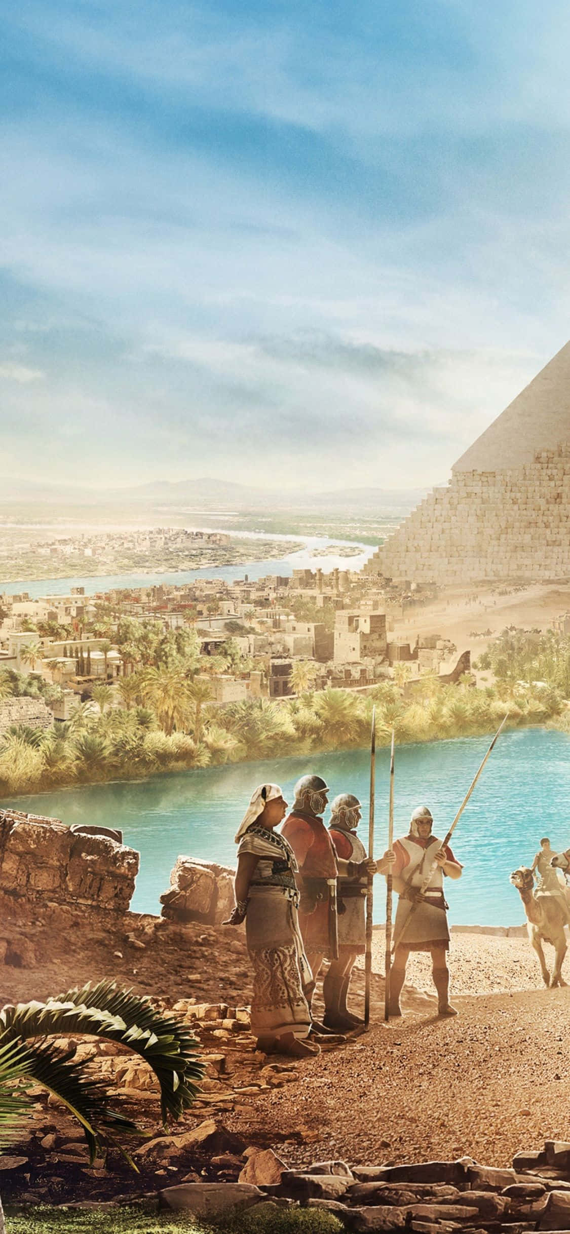 Slå frygtløst til med iPhone X i Assassin's Creed Origins Wallpapers