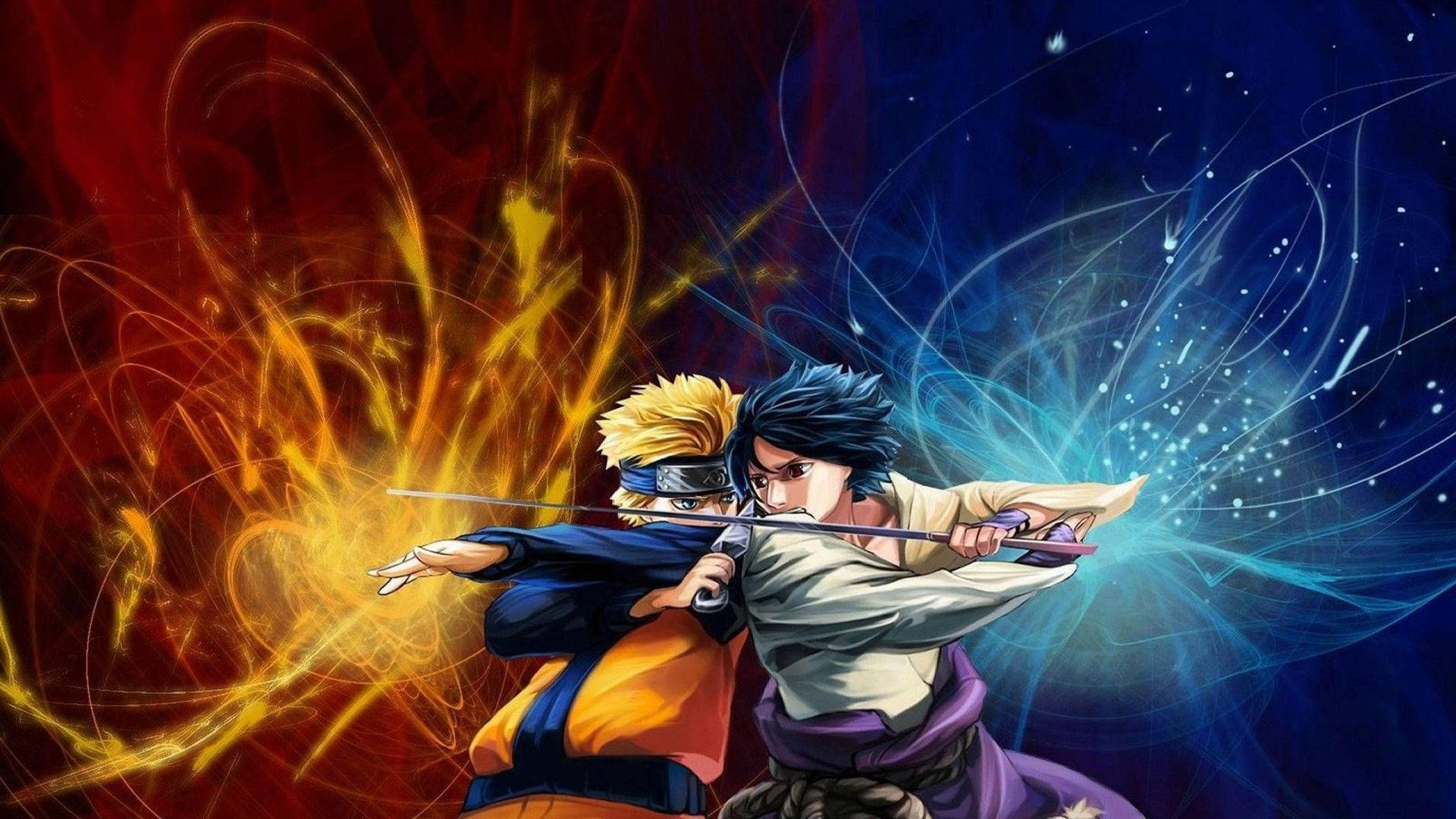 Slaget mellem Sasuke og Naruto til laptop Wallpapers