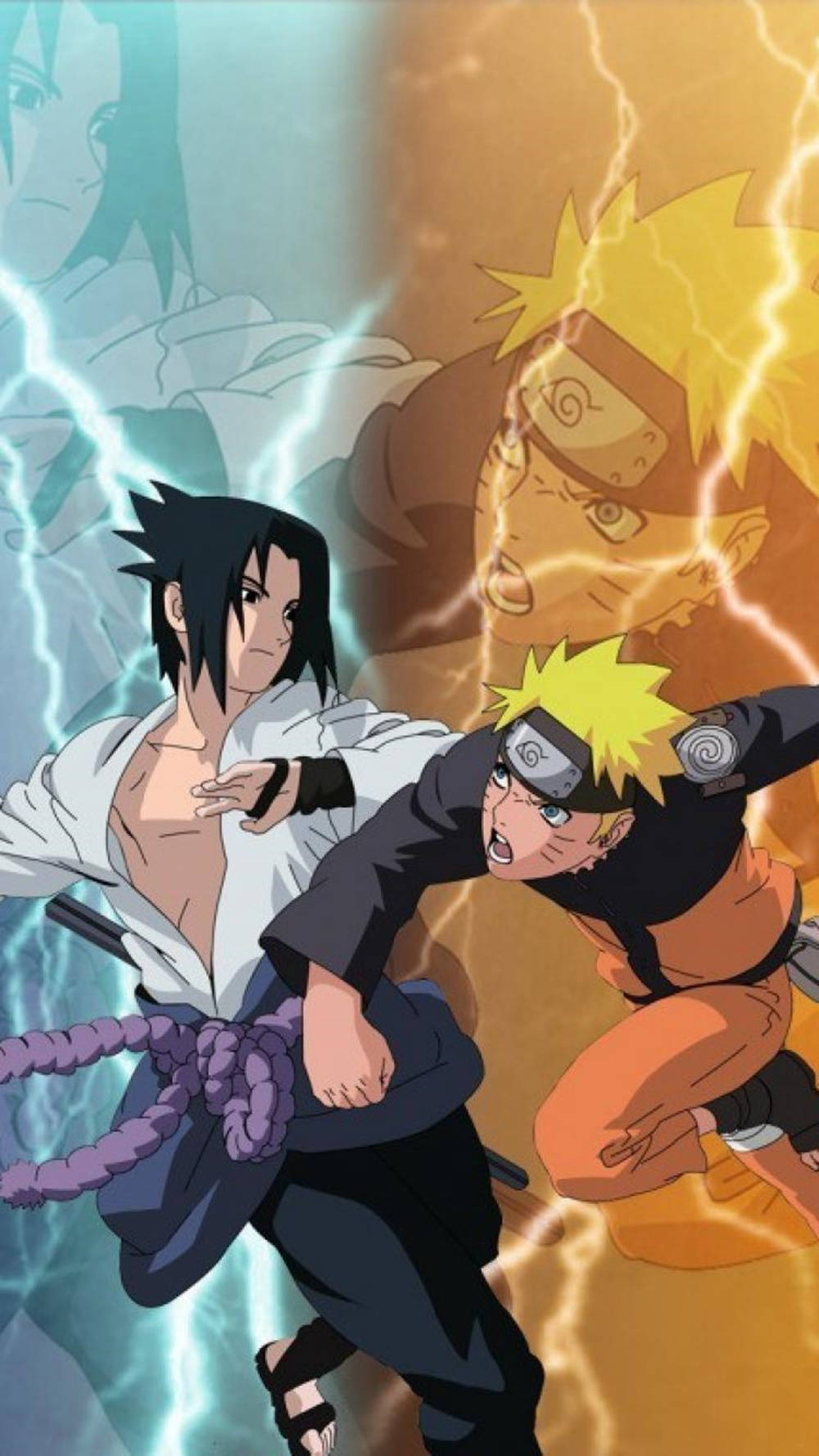 Slagsmål Sasuke Naruto iPhone Wallpapers