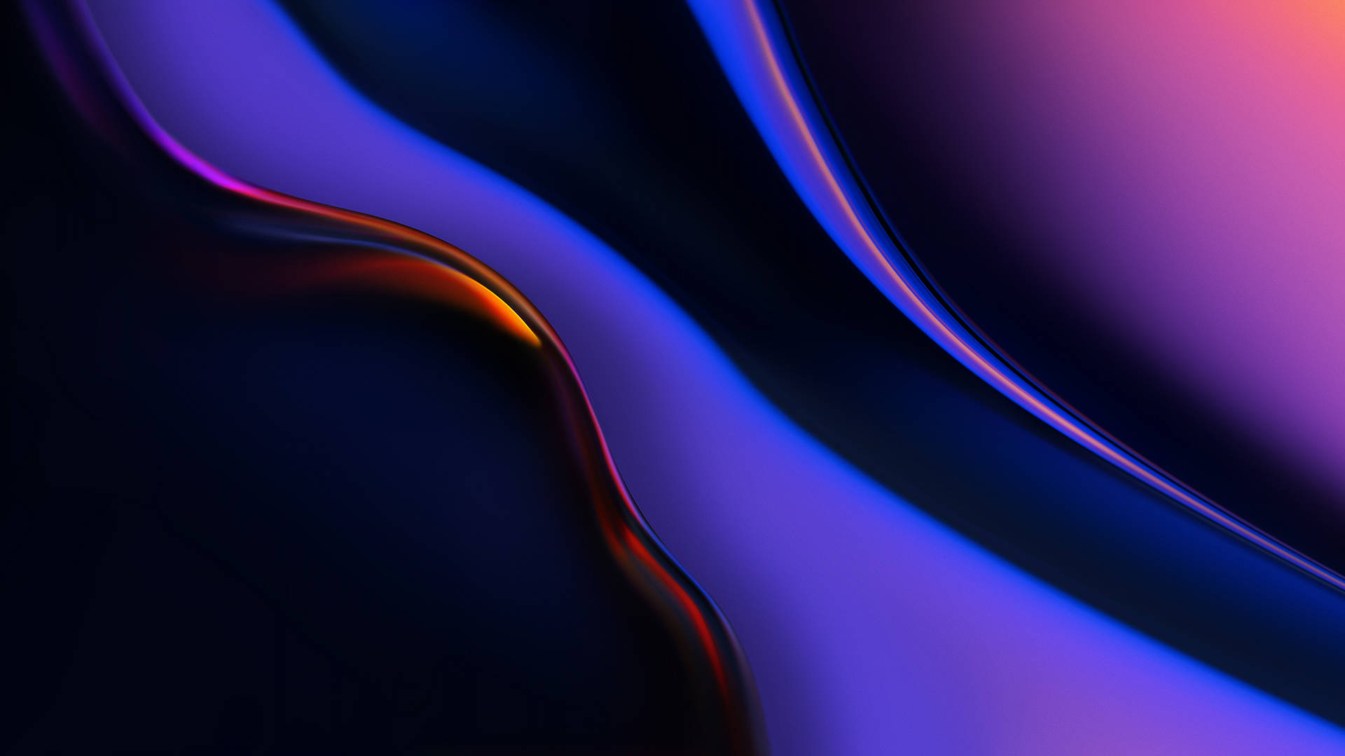 Slank OnePlus Smartphone på en Blå Violet Baggrund Wallpapers