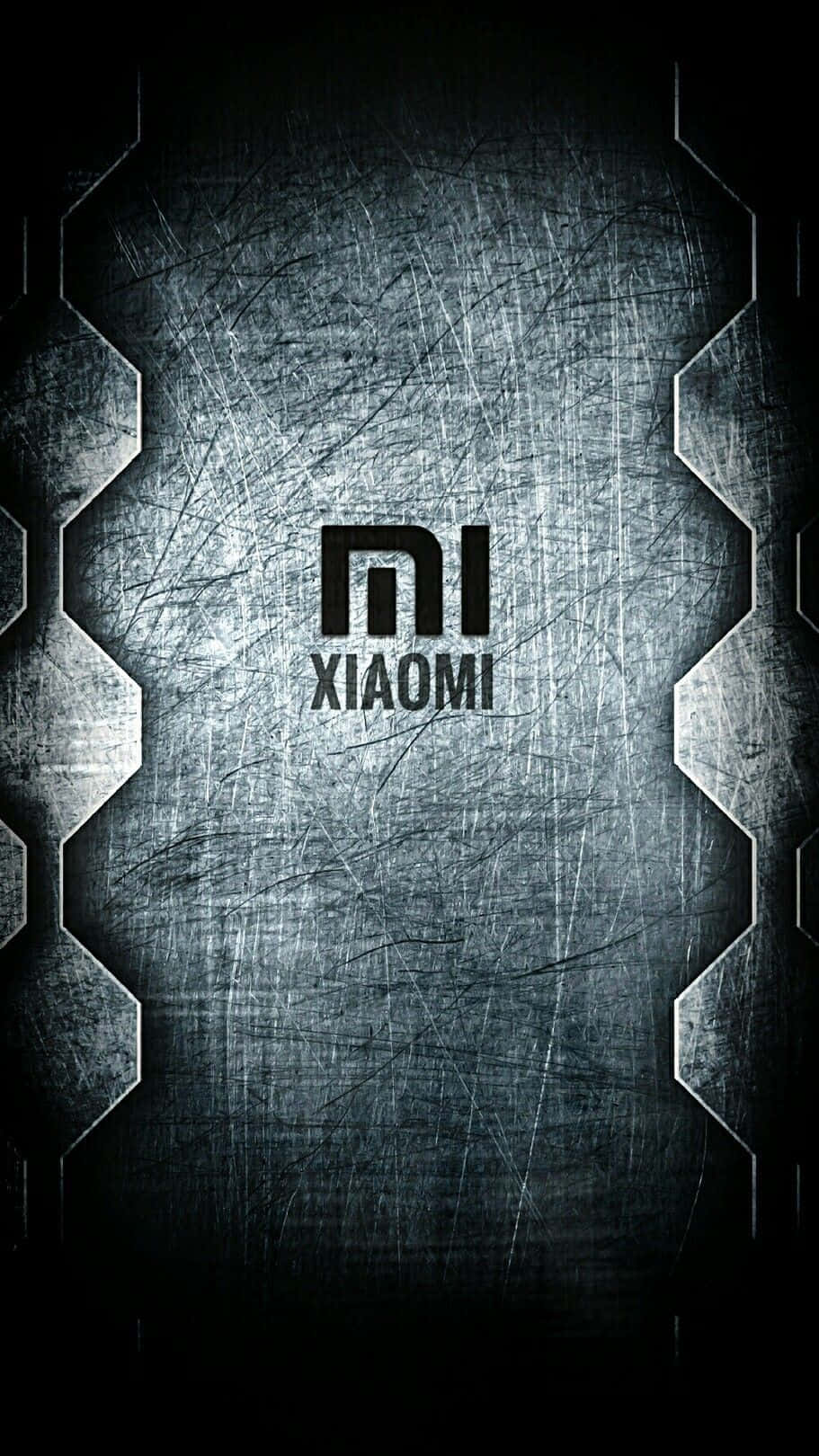Slank Xiaomi-smartphone på abstrakt baggrund Wallpapers