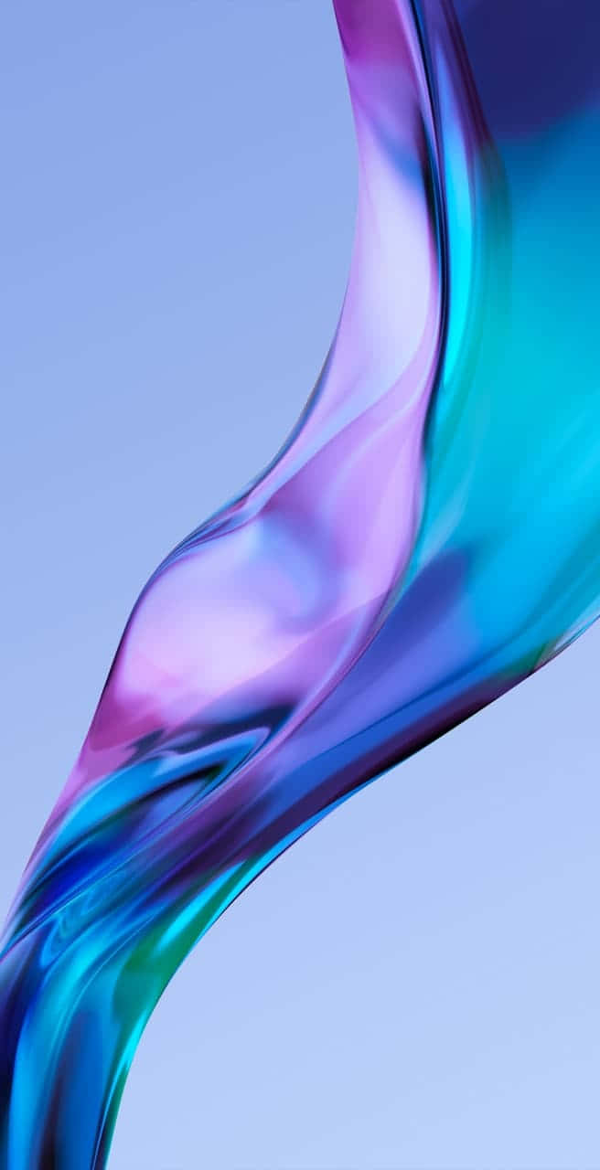 Slank Xiaomi-smartphone på træoverflade Wallpapers