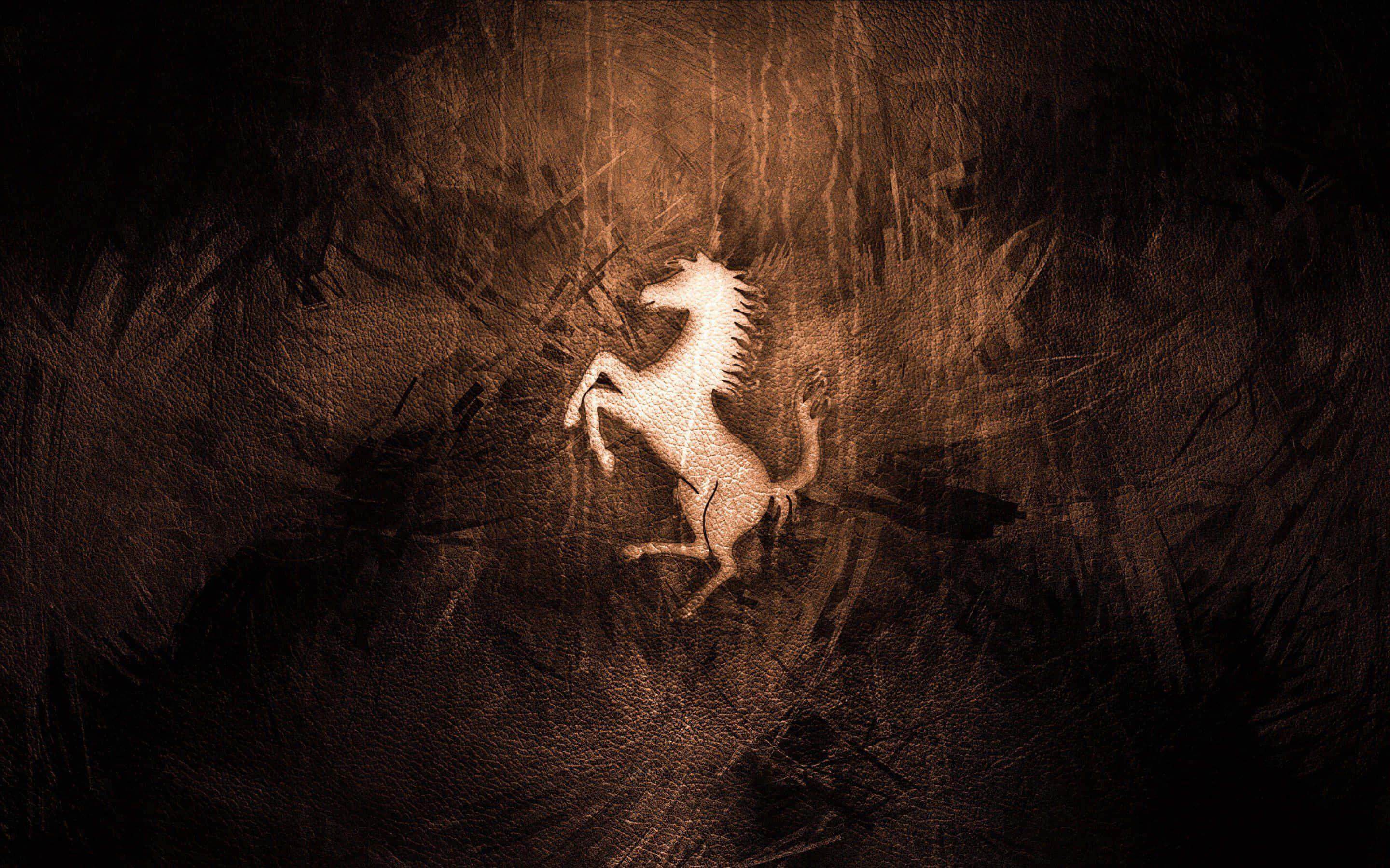 Slankt billogo på sort baggrund Wallpapers