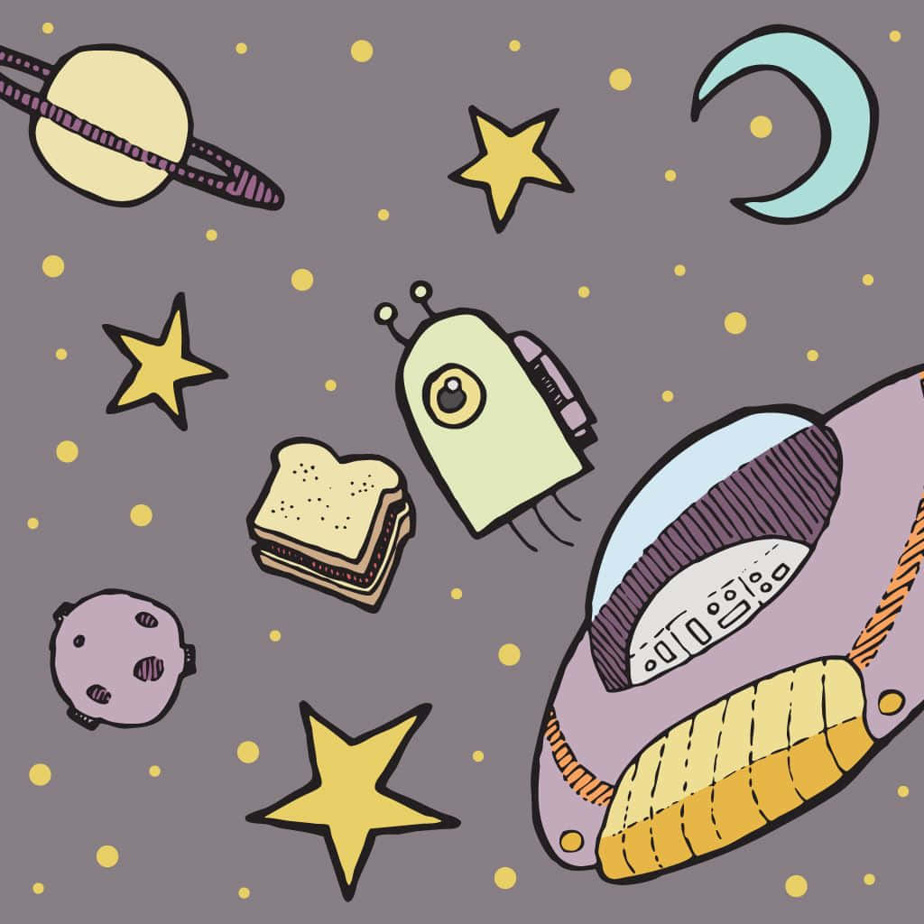 Slap af med den rolige æstetik i denne levende iPad-baggrund Wallpapers