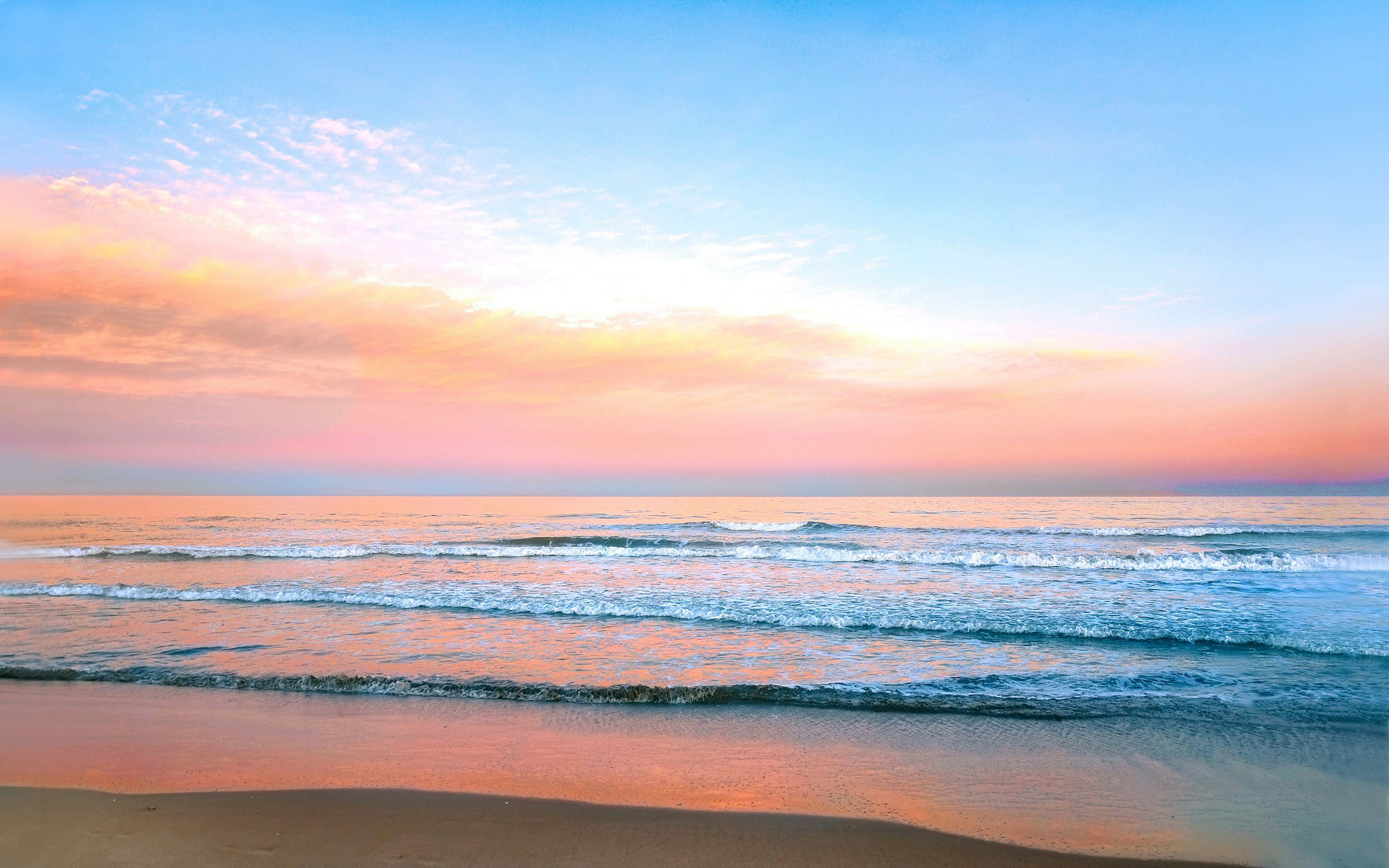 Slap af og genoplad ved den æstetiske strand Wallpapers