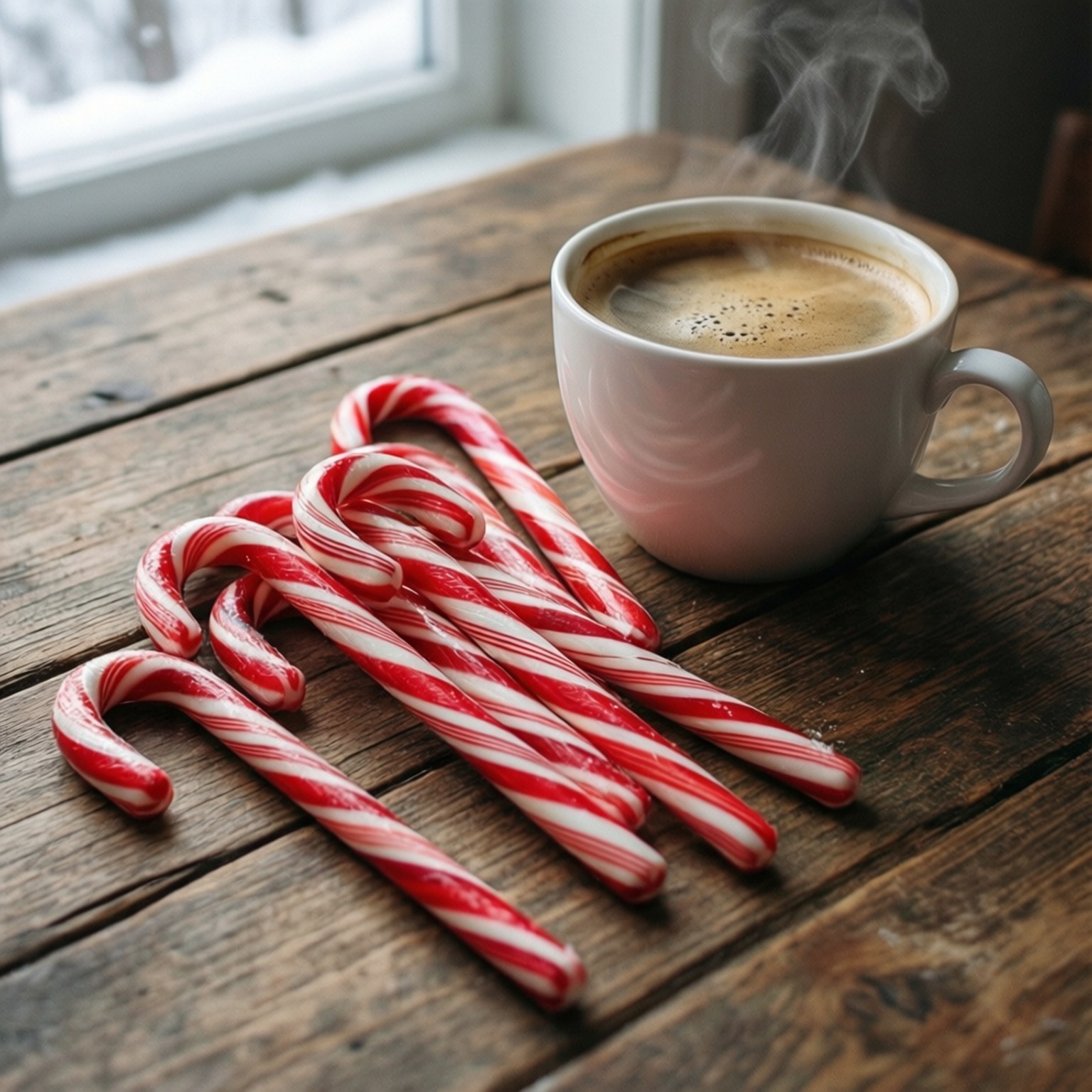 Slikkepinde og kaffe Wallpapers