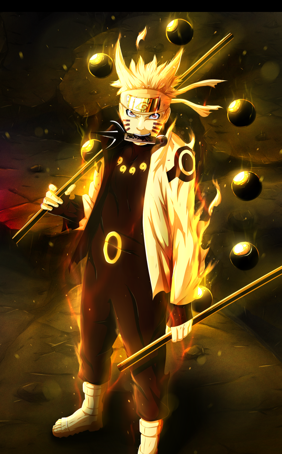 Slip din indre ninja løs med denne fantastiske Naruto-telefonbaggrund! Wallpapers