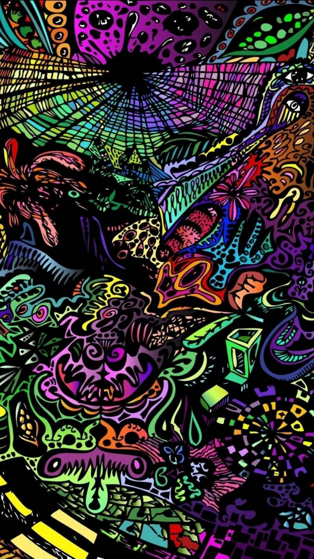 Slip fantasien løs i et æstetisk, trippy vidunderland Wallpapers