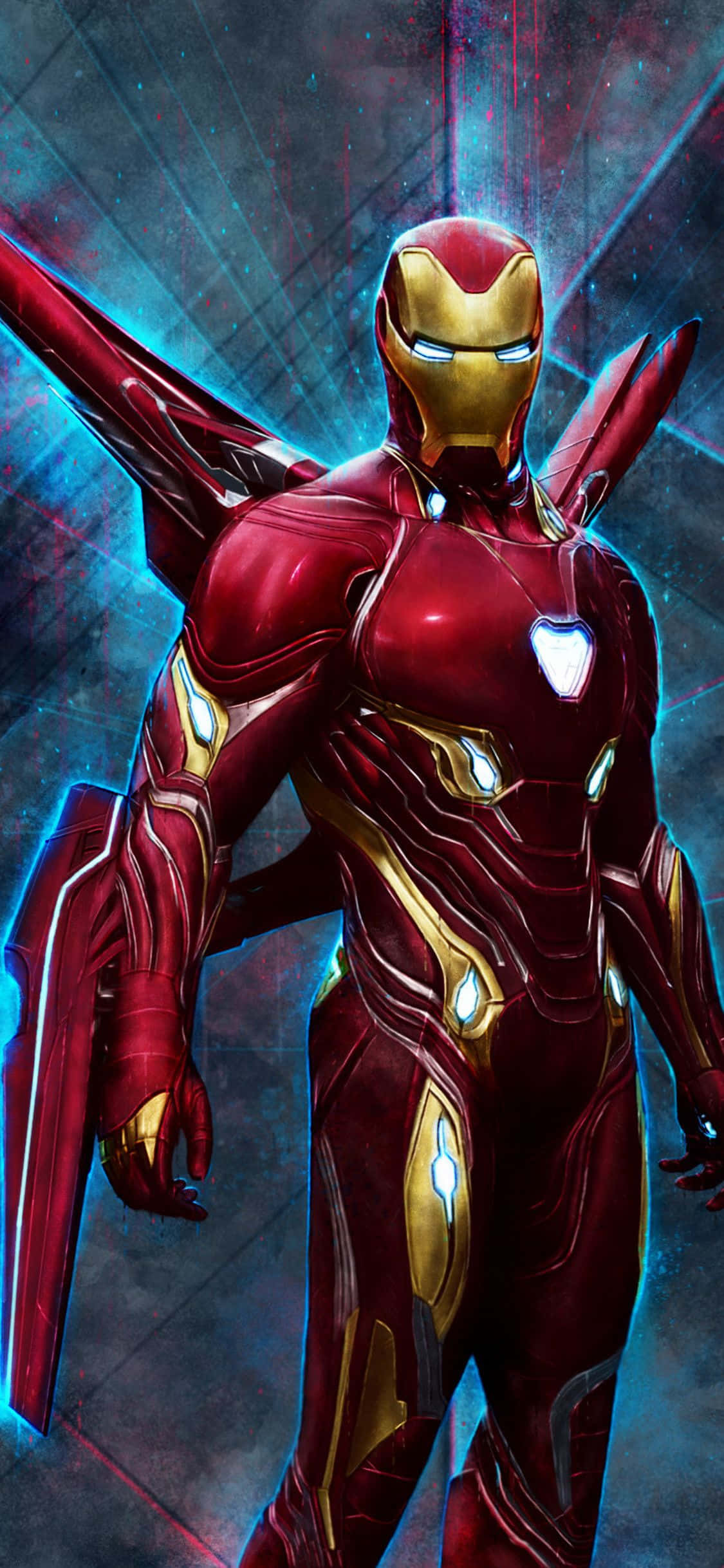 Slip Iron Mans kraft løs med iPhone X Wallpapers