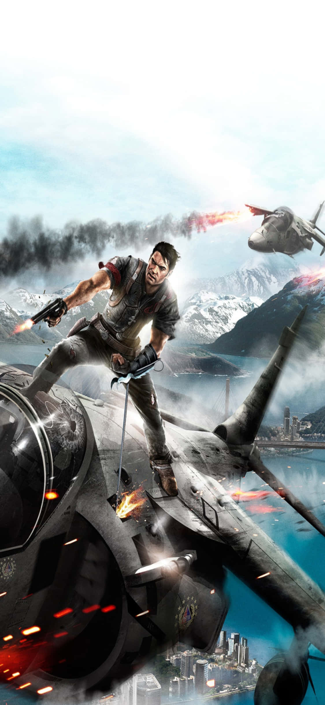 Sæt kaos i gang med iPhone X og Just Cause 4 Wallpapers
