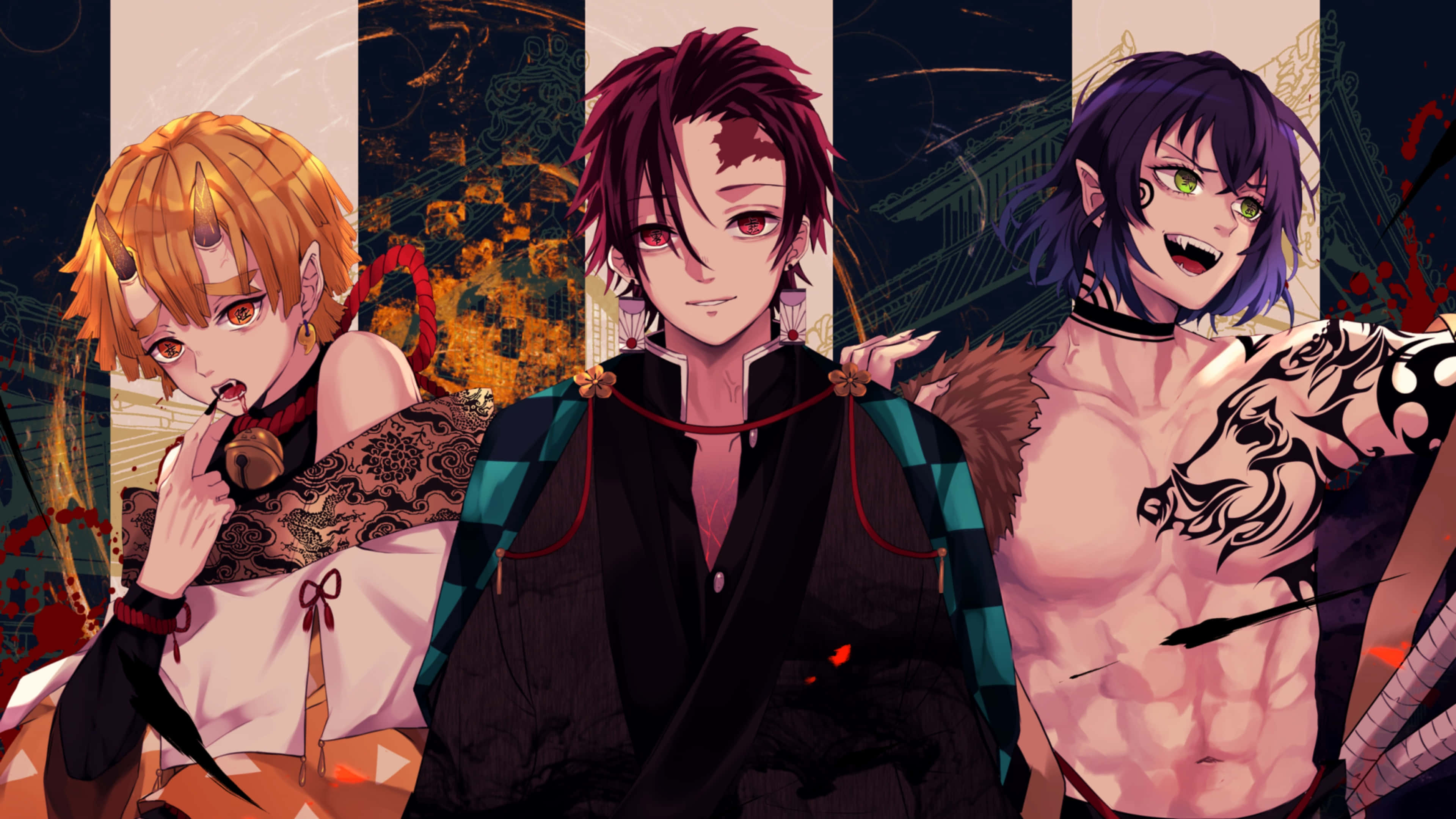 Slut dig til Tanjiro og Demon Slayer-korpset i deres kamp for at beskytte menneskeheden! Wallpapers