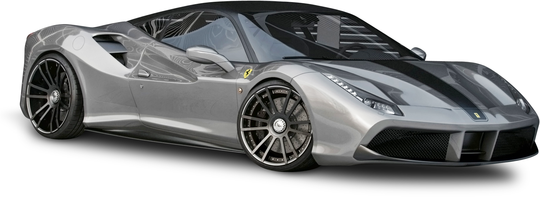 Sølvfarvet Ferrari sportsvogn Wallpapers