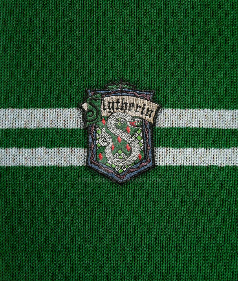Slytherin Logo Strikket Stof Wallpapers