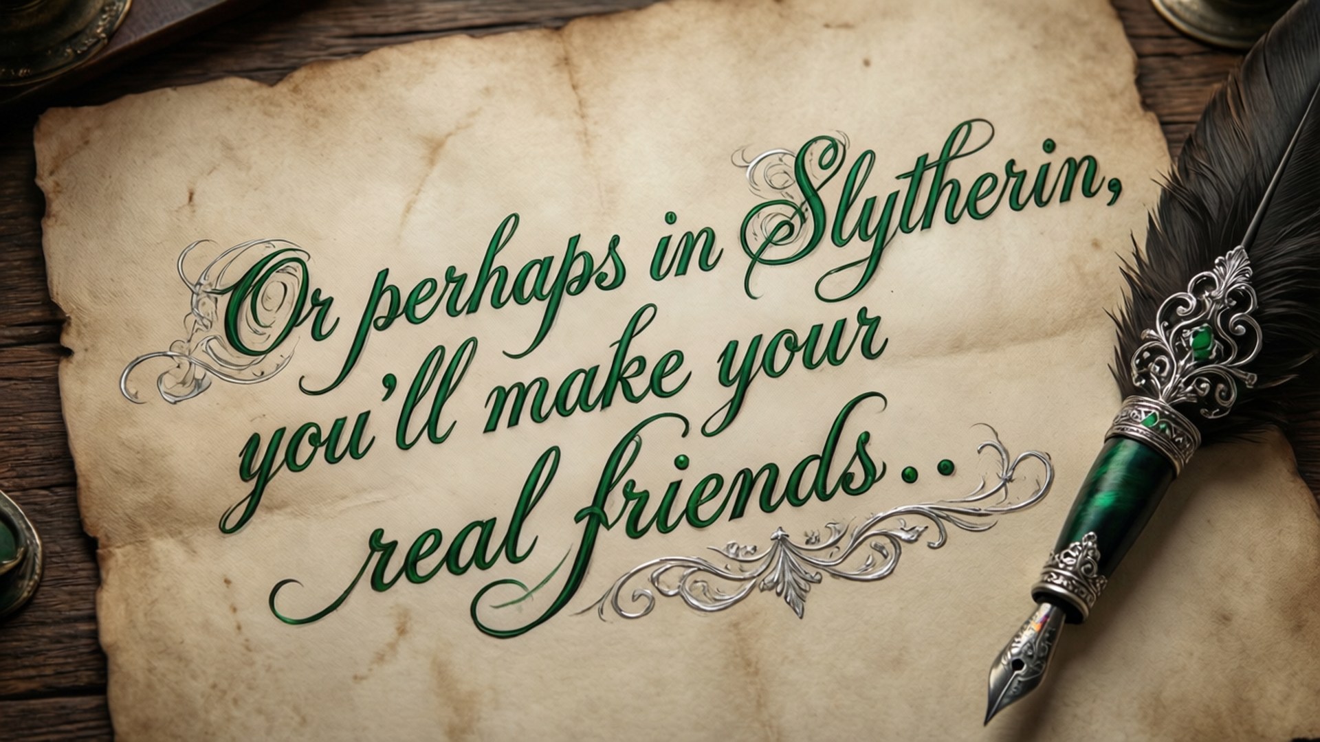 Slytherin-sorteringscitat Wallpapers