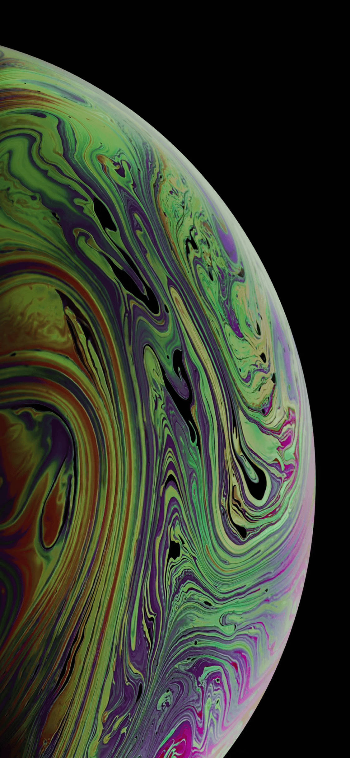 Smaragdgrøn jord iPhone Xs Wallpapers