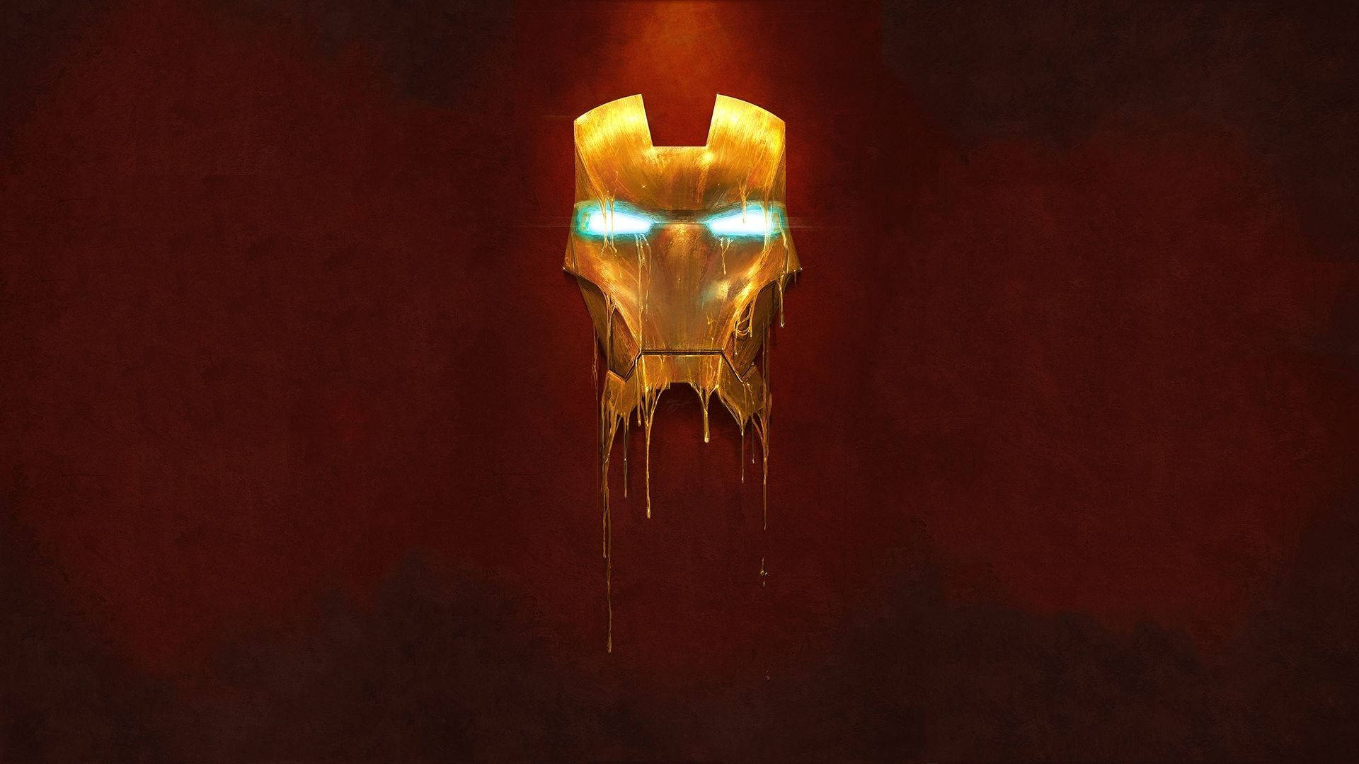 Smeltende Iron Man-maske Wallpapers