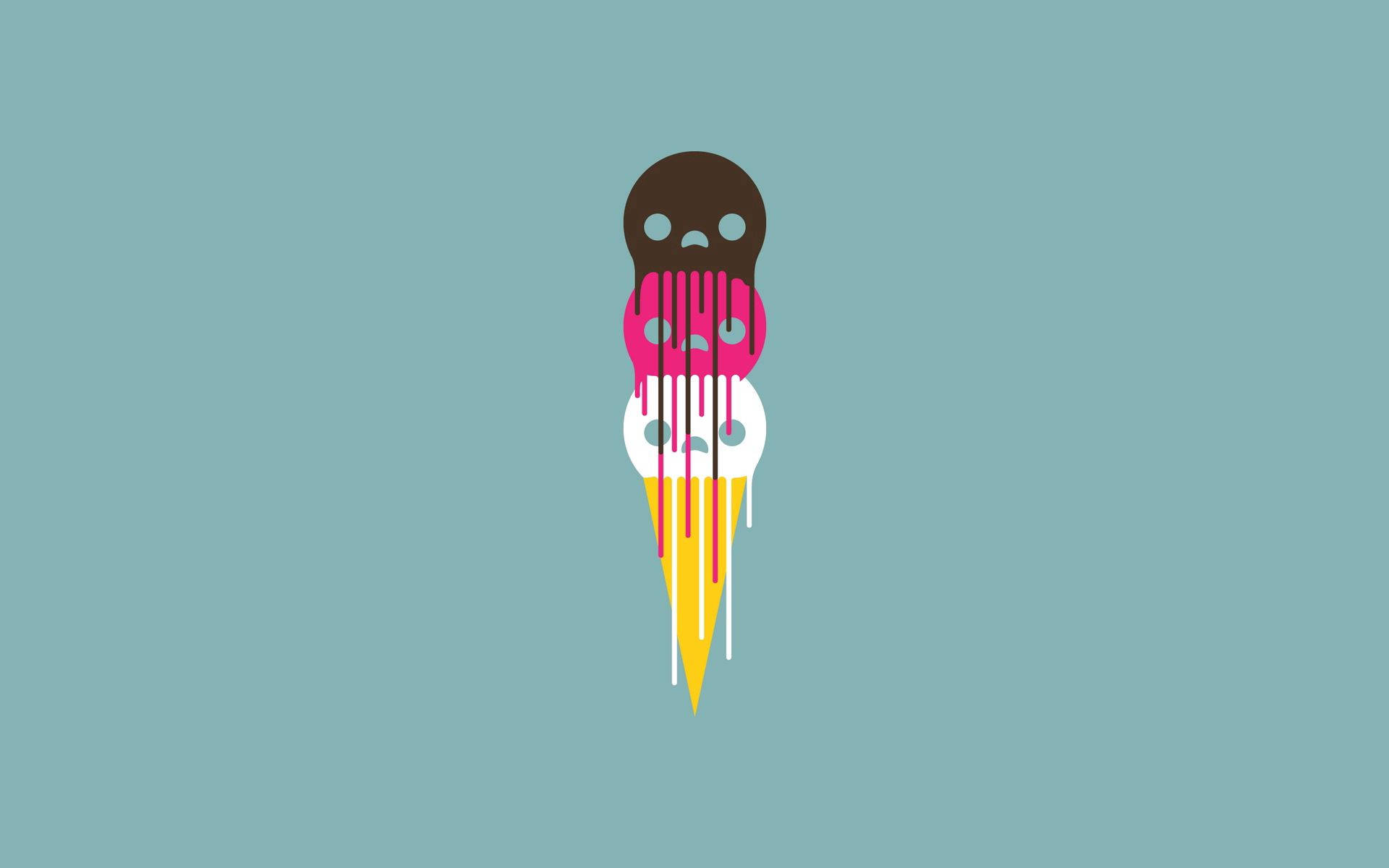 Smeltende is minimalistisk tapet — Minimalistisk Wallpapers