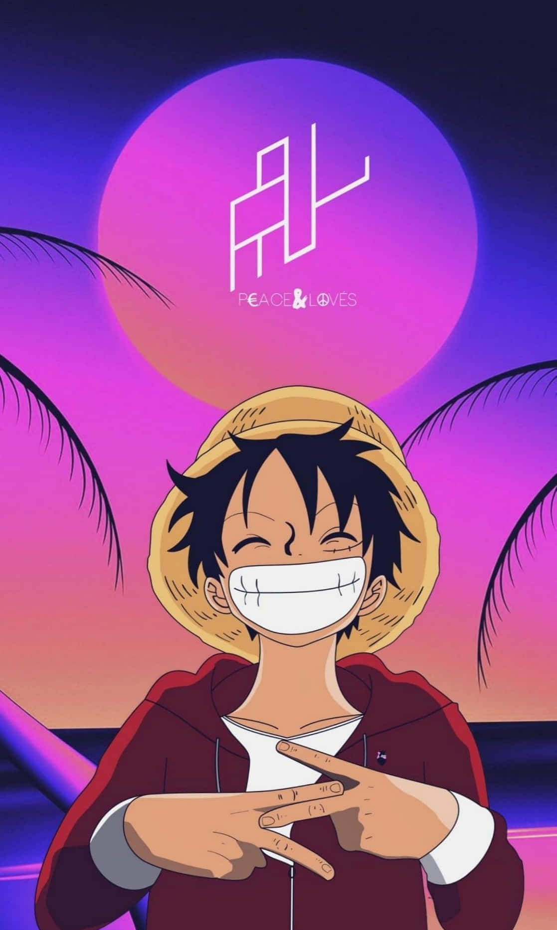 Smil fra One Piece Luffy Telefon Wallpapers