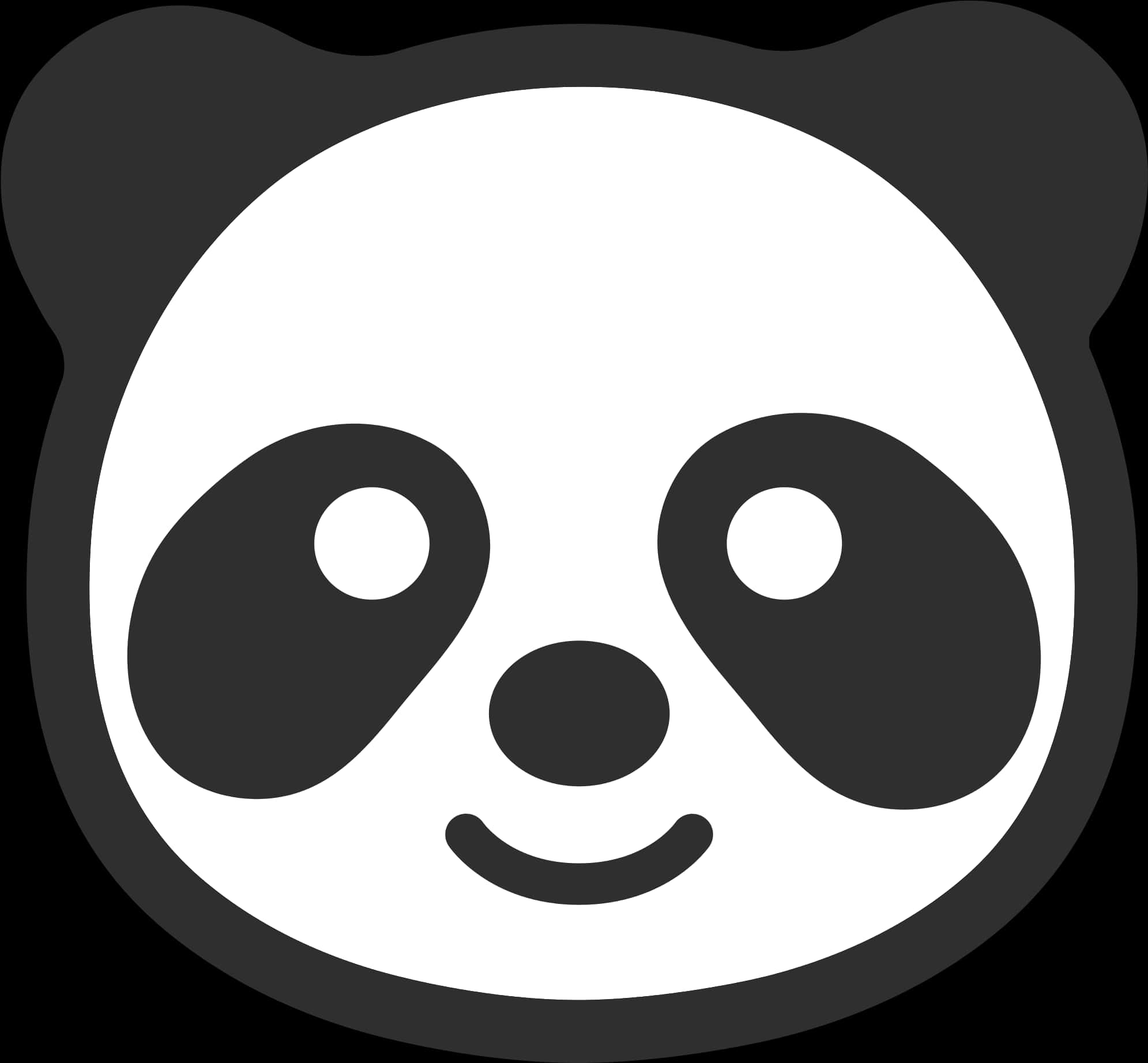 Smilende Panda-ikon Wallpapers