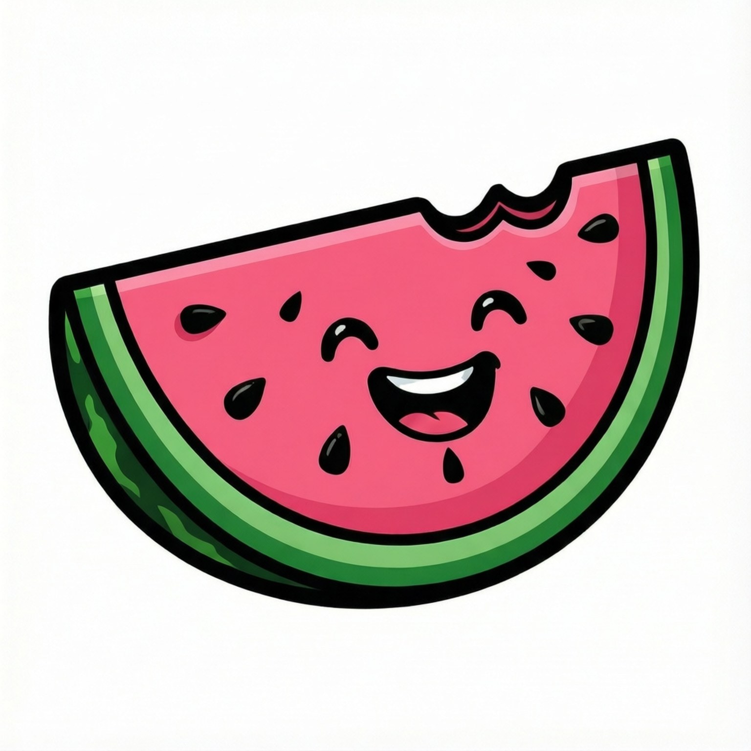 Smilende Vandmelonstykke Wallpapers