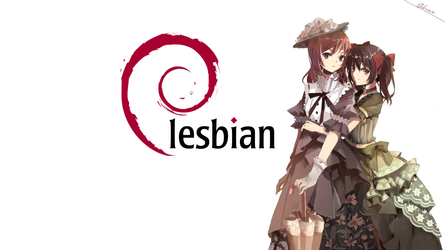 Smuk anime lesbisk Wallpapers