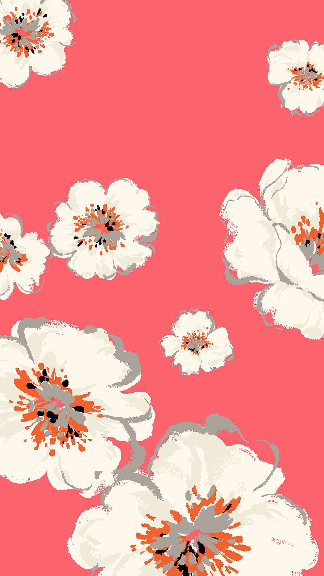 Smuk hvid blomst iPhone Wallpapers